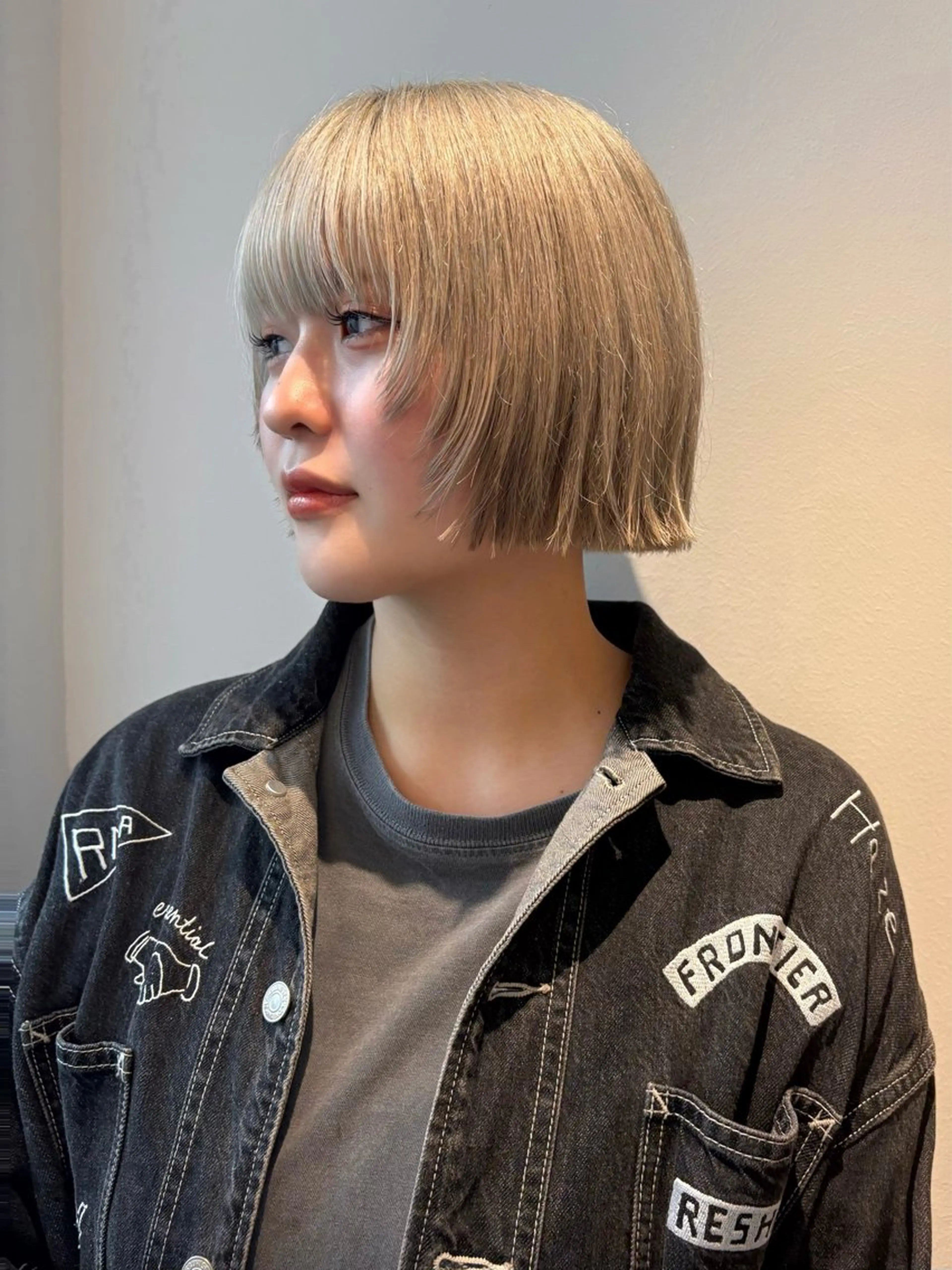 ショート 外ハネヘア カット Fev YUZUのヘアスタイル