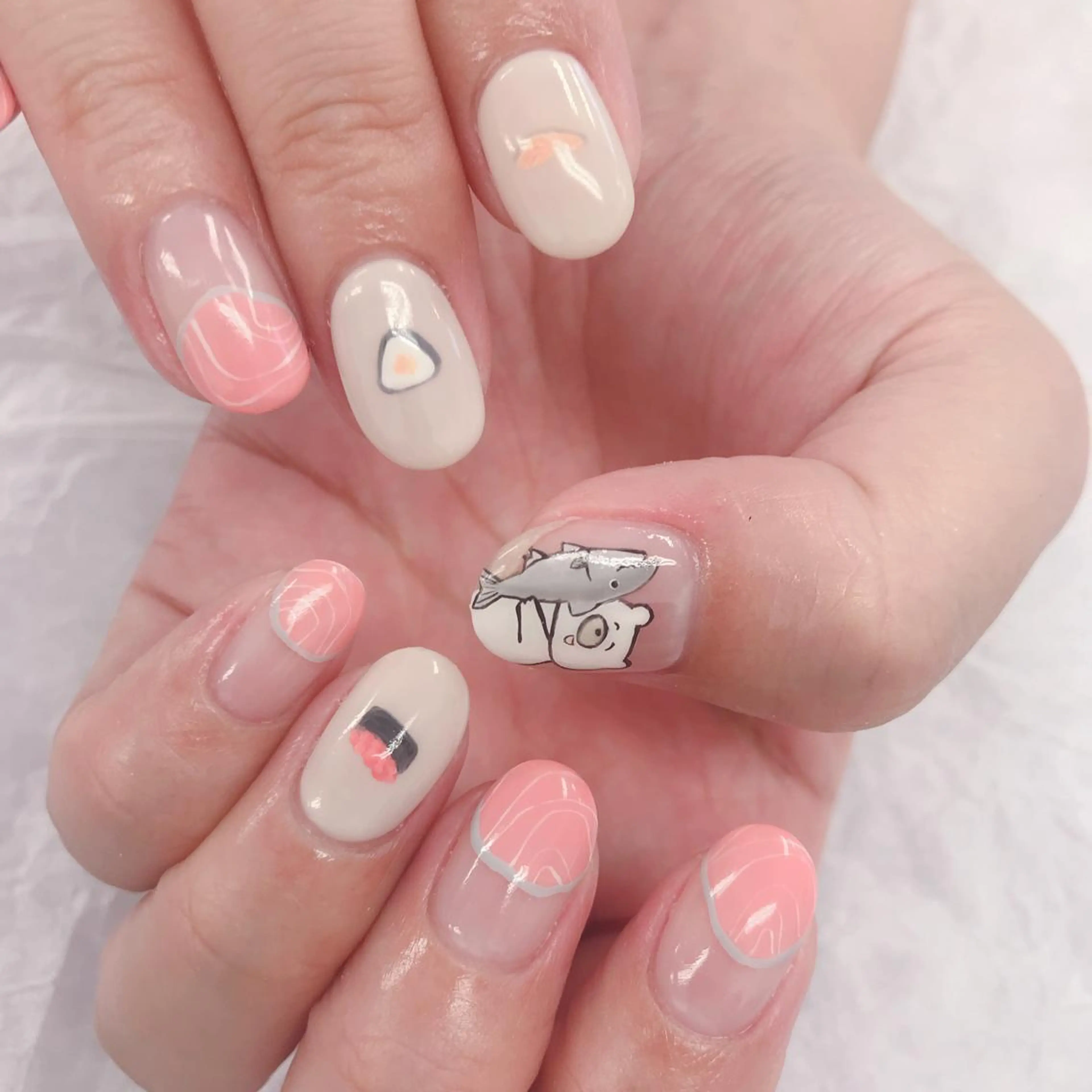 ネイル フレンチネイル ネイリスト あこのネイルデザイン