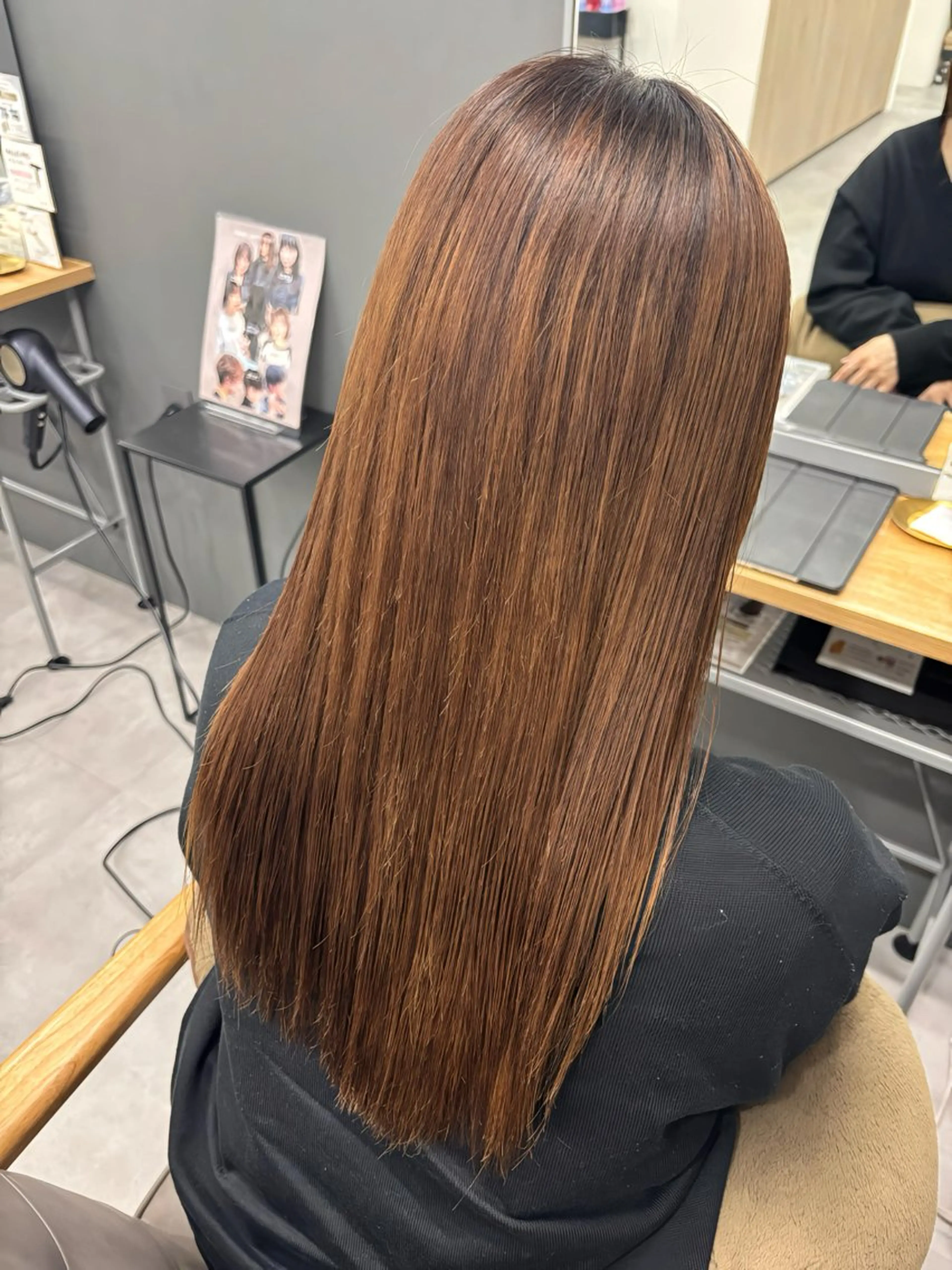 ロング 縮毛矯正 縮毛矯正 トリートメント ルプラボウ あいか 韓国ヘア/艶髪のヘアスタイル