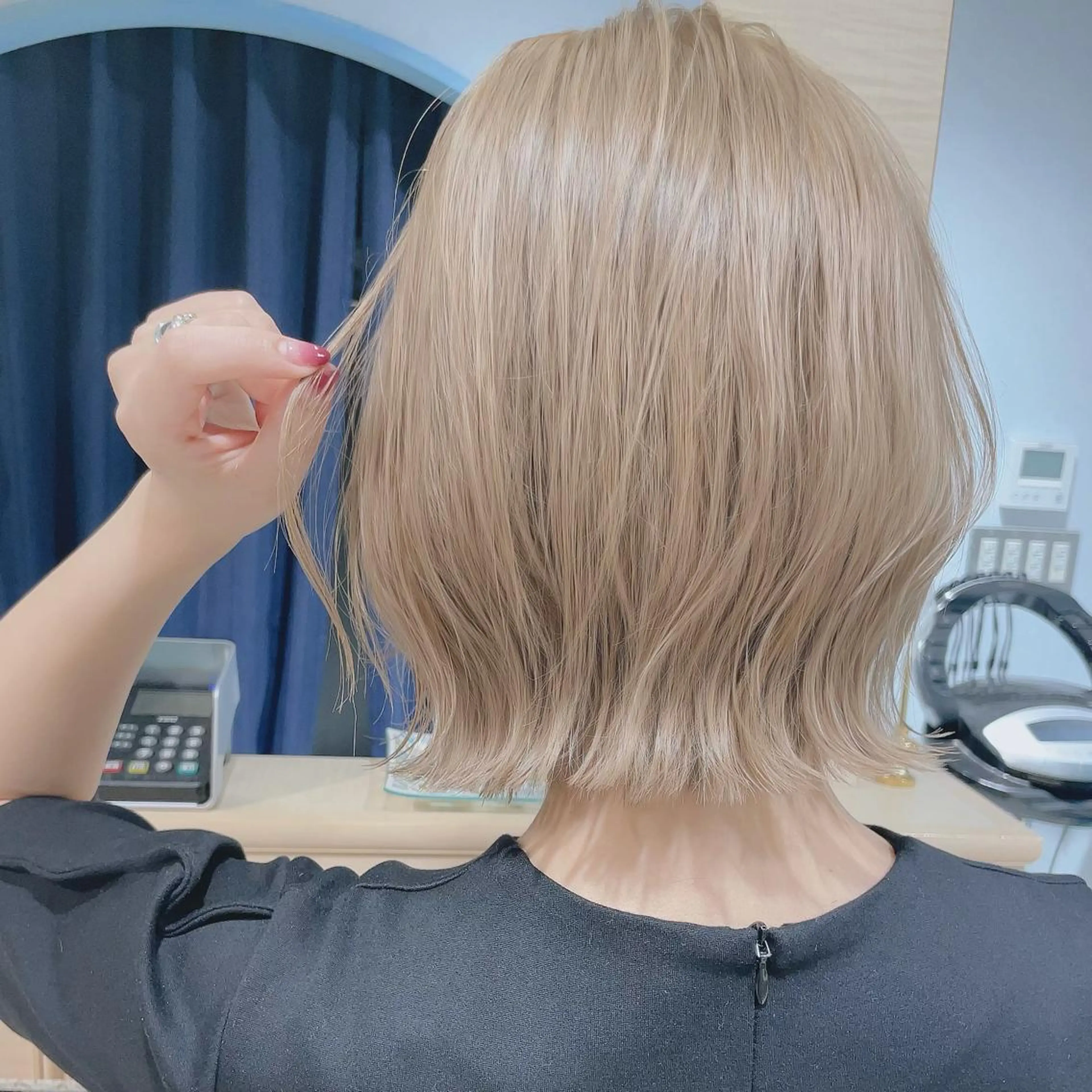 ショート カラー パーマ ヘアアレンジ キッズ ネイル マツエク・マツパ アイブロウ カット ヘアカラー トリートメント 髪質改善 の達人/杉原碧仁のヘアスタイル