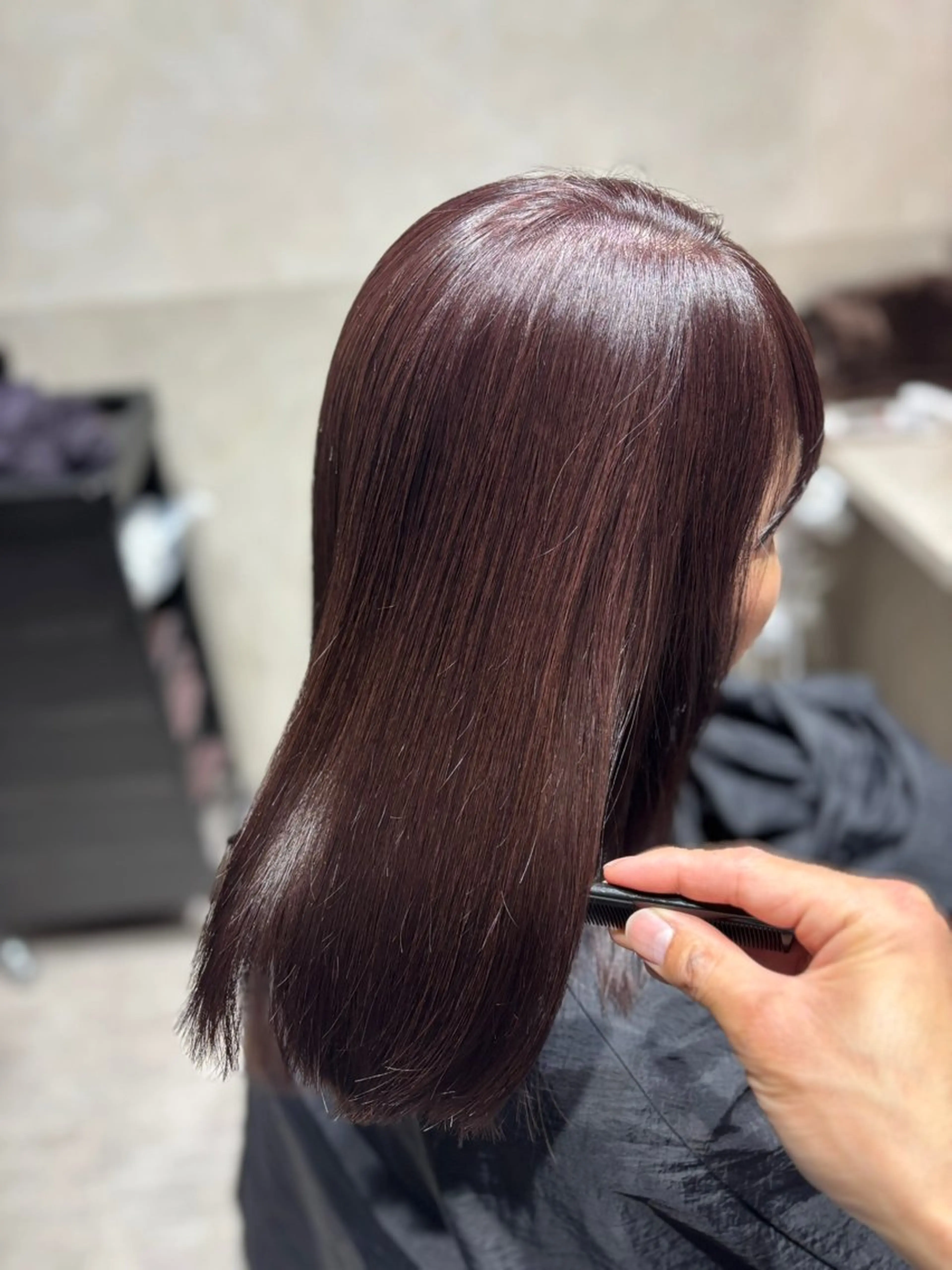 ミディアム カラー カット ヘアカラー トリートメント 川崎のカラー職人🥣 kentaのヘアスタイル