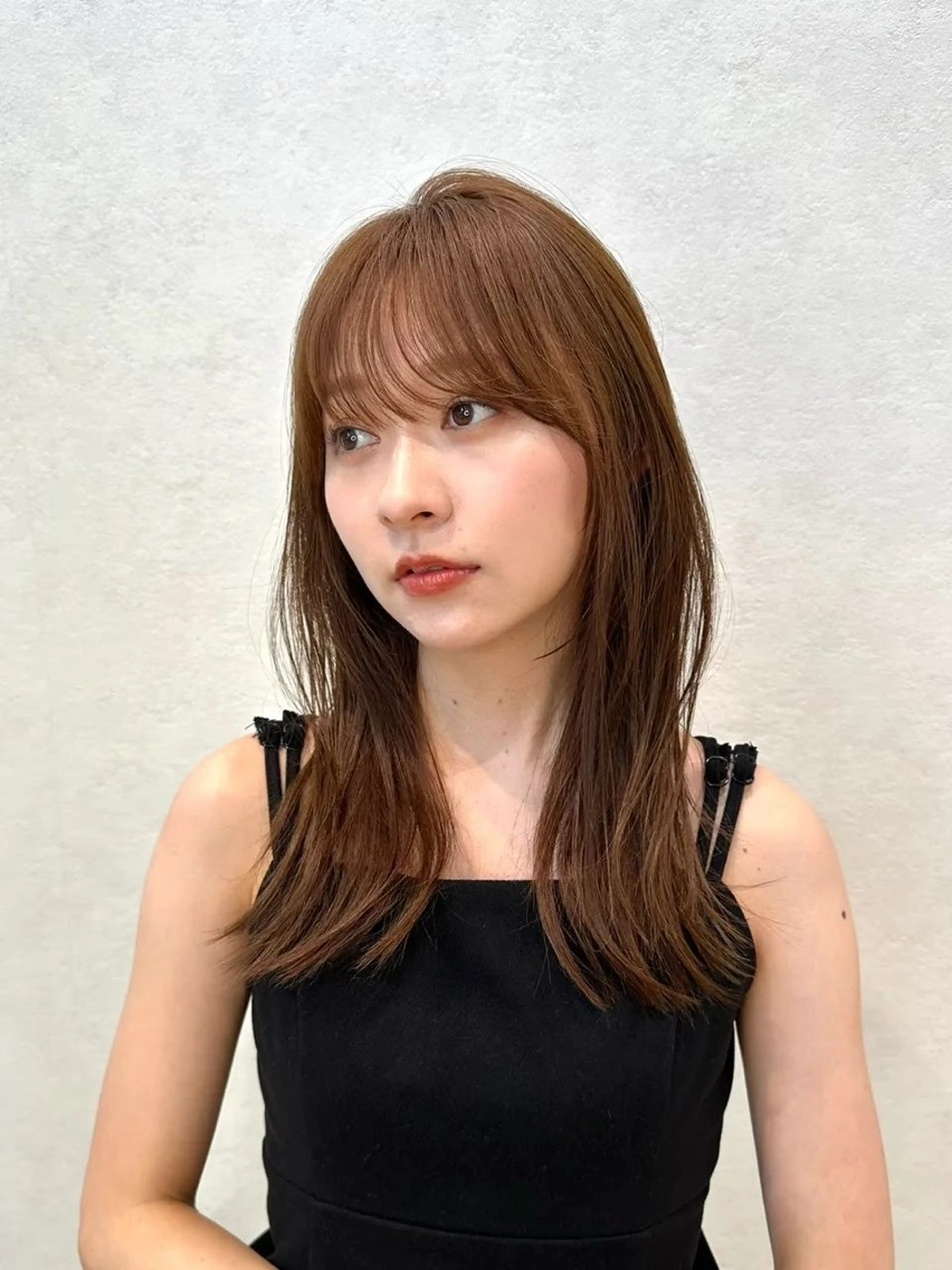 ロング カラー パーマ トリートメント ヘッドスパ 🫧小顔×似合わせ× 透明感カラー🫧のヘアスタイル