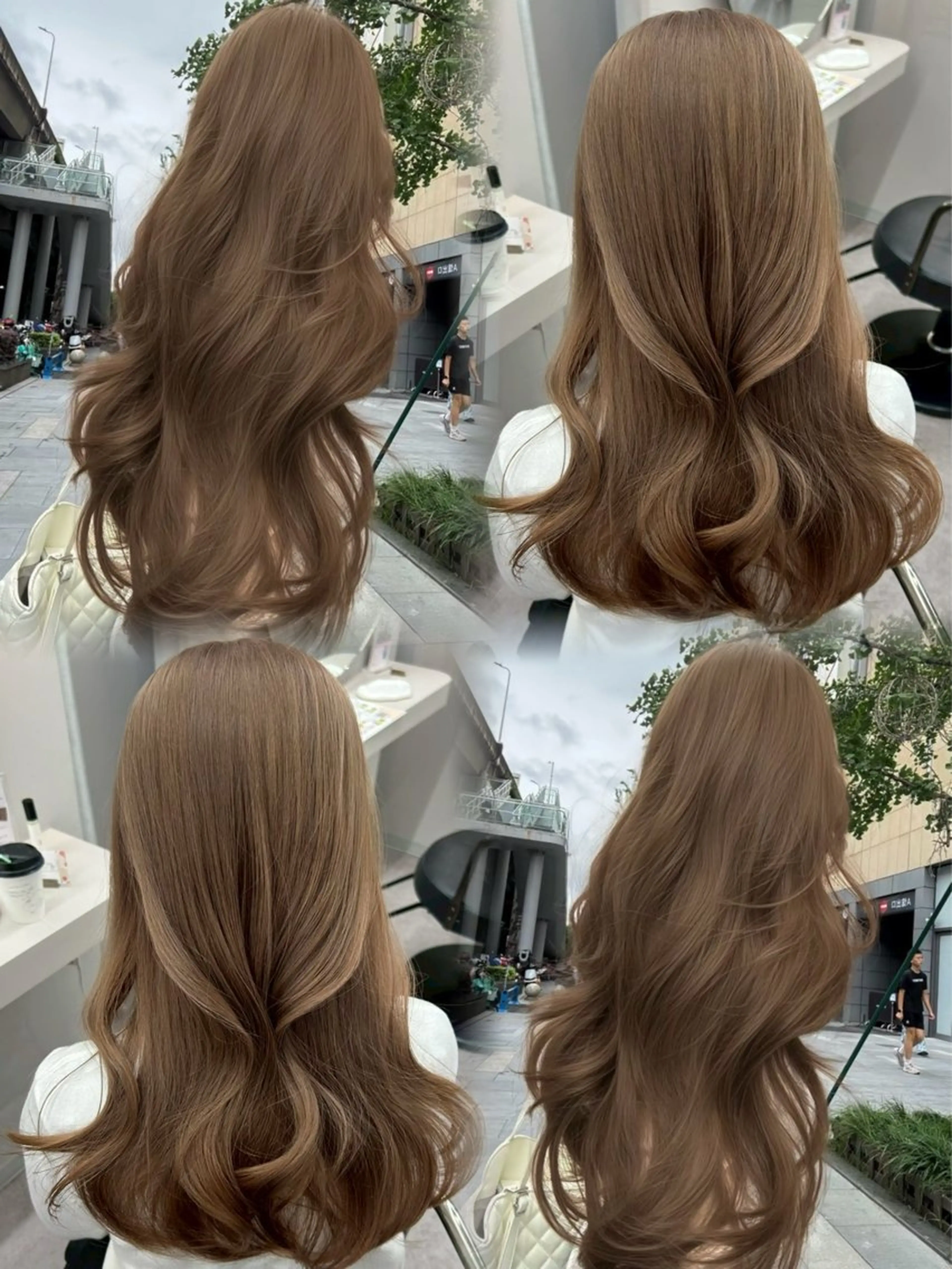 ロング カラー ベージュカラー ヘーゼル カット ヘアカラー トリートメント ゆいな/天神美容室 /透明感カラー🎀のヘアスタイル