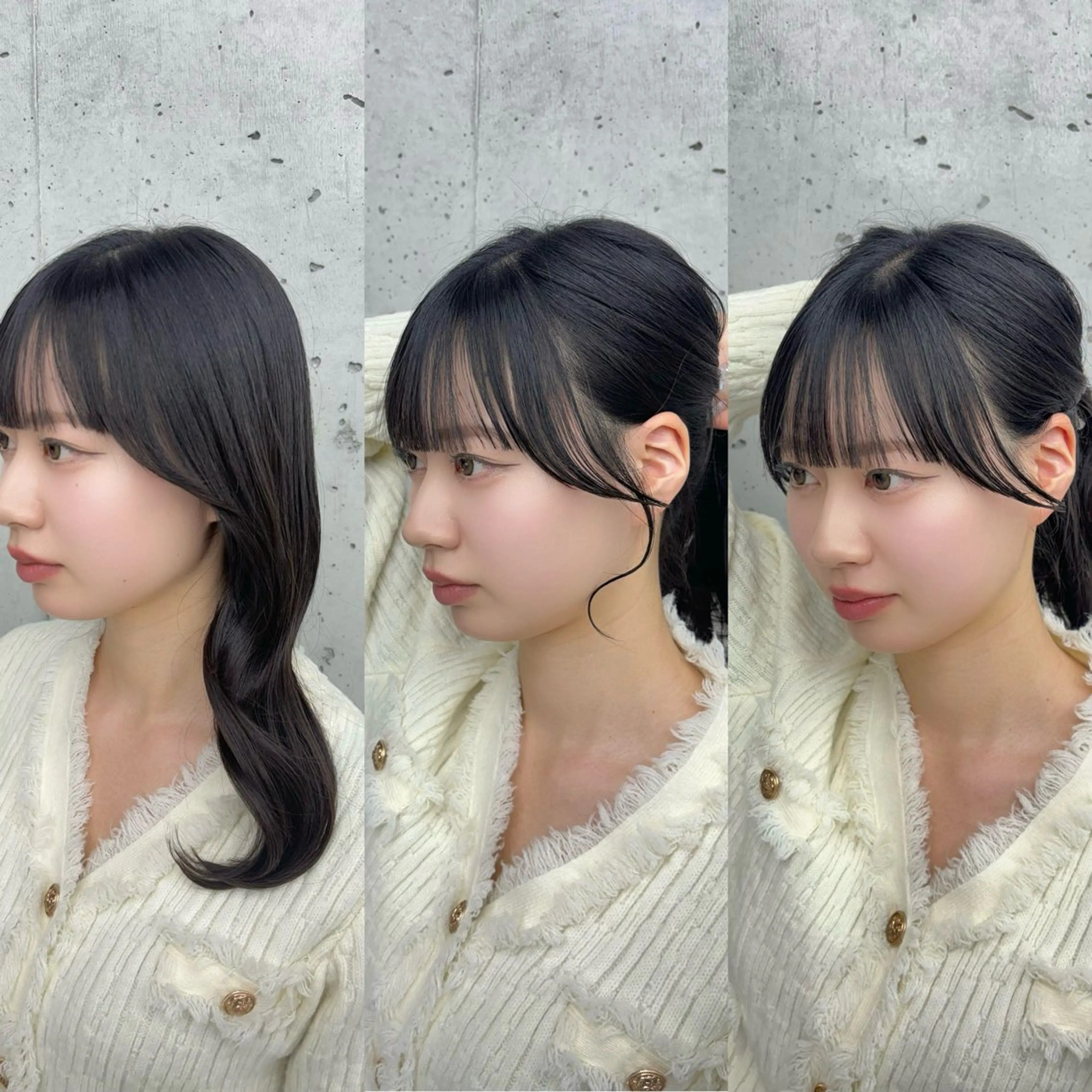 セミロング mei / レイヤー 顔まわり 🤍のヘアスタイル