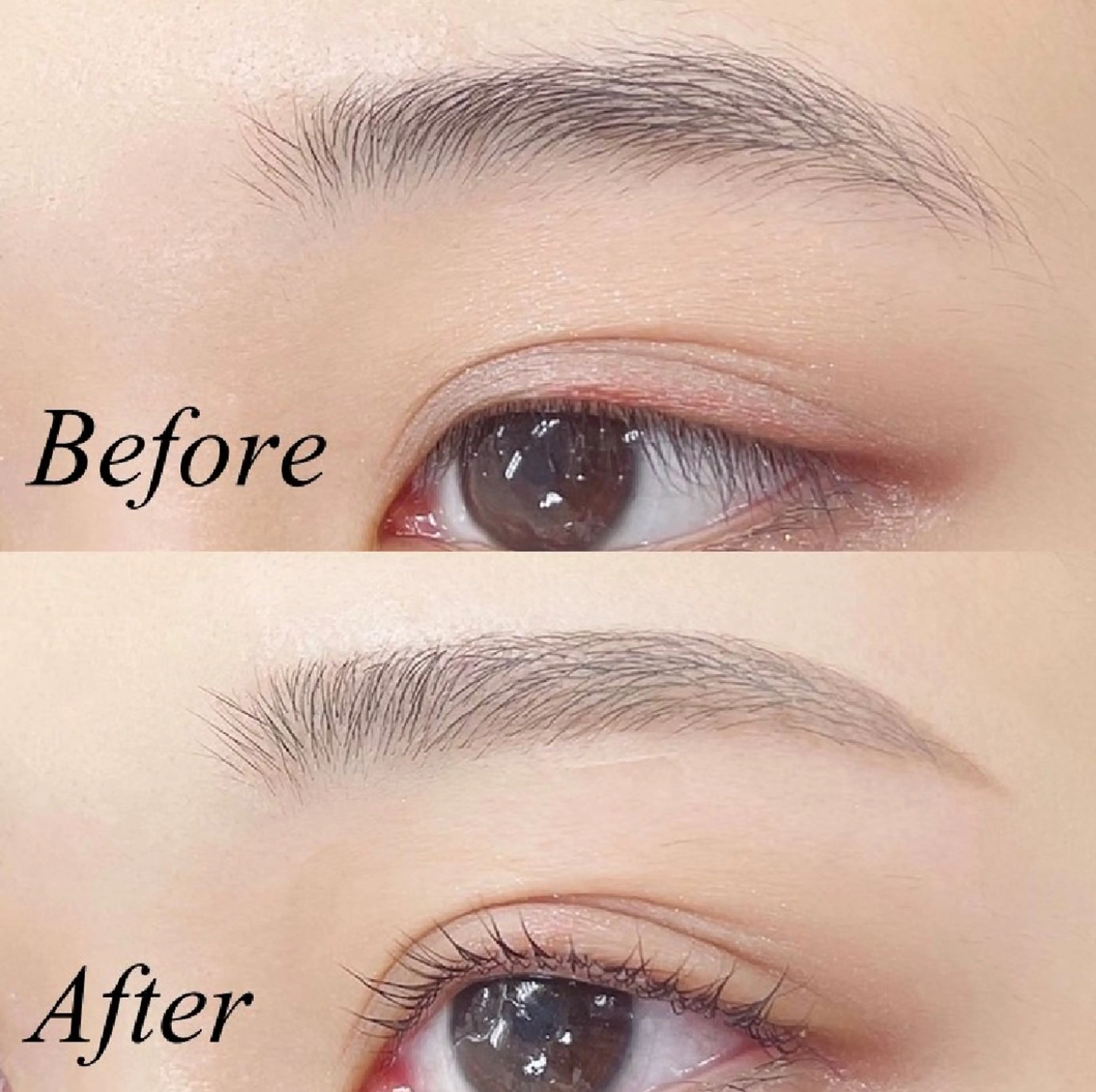 学割U24🎓《持続力⭐️眉癖矯正》美眉アイブロウWAX＋ハリウッドブロウリフト ¥4900の写真