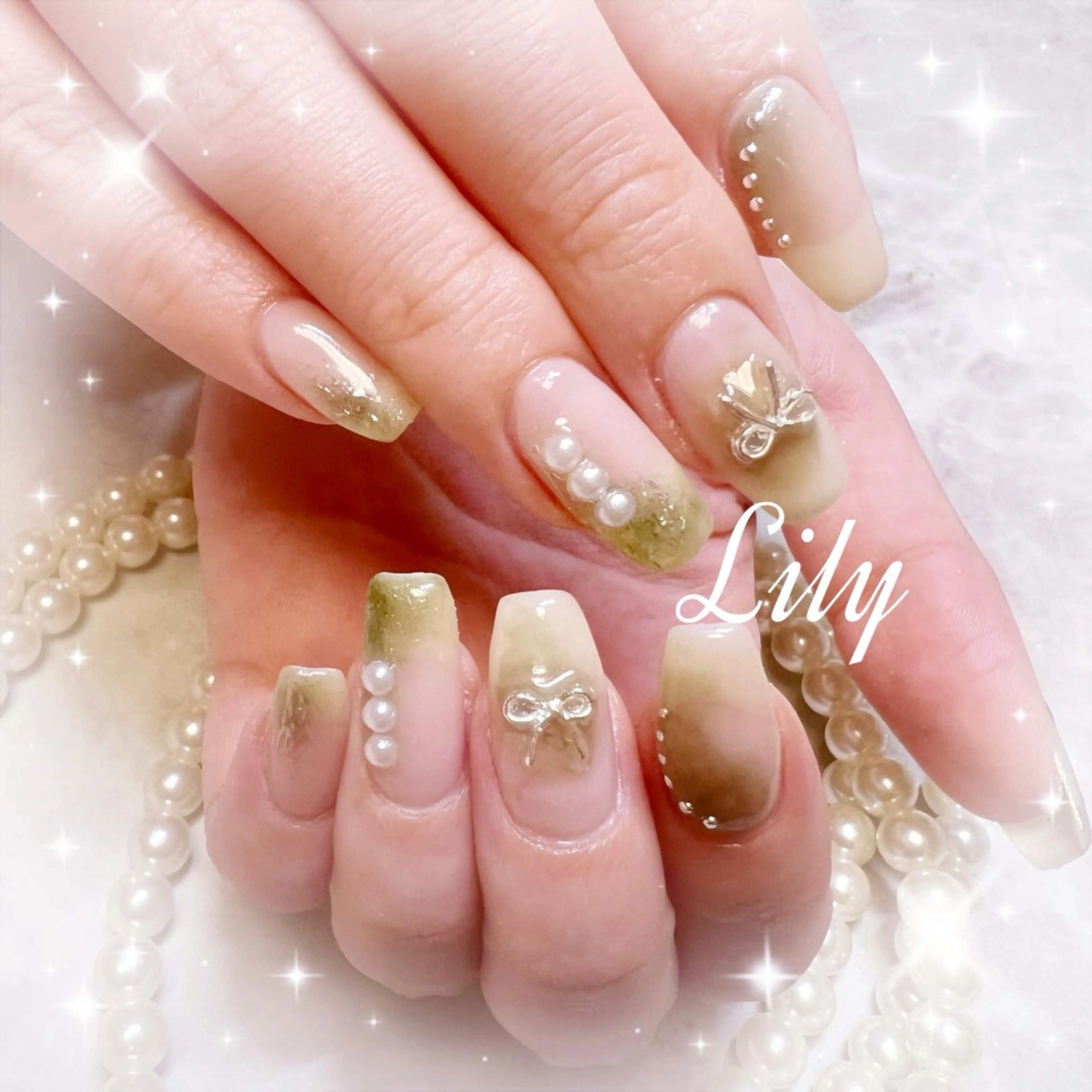 ネイル ハンドネイル Lily*nail 🌻Mii🌻のネイルデザイン