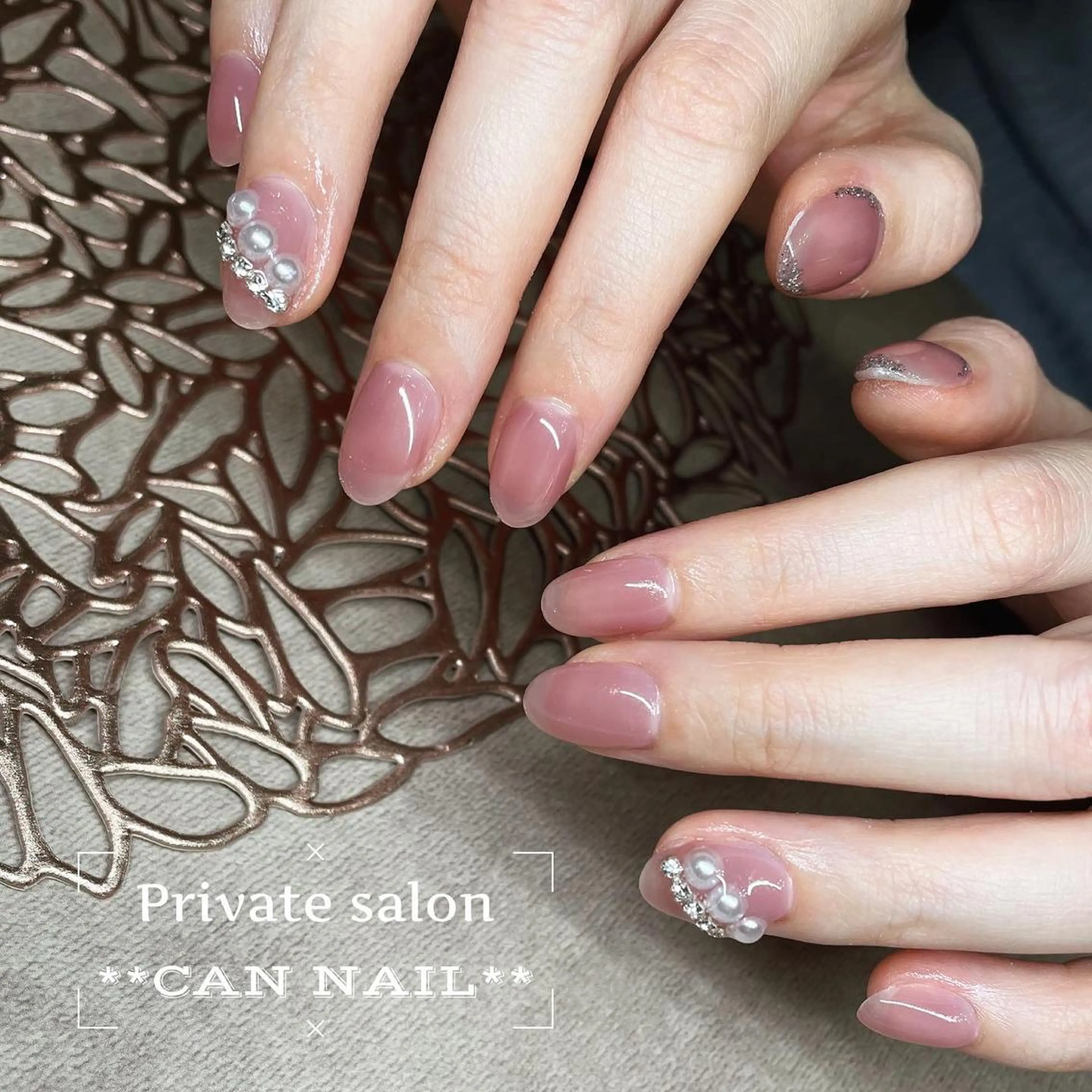 ミディアム ネイル Parfum パルファンのネイルデザイン