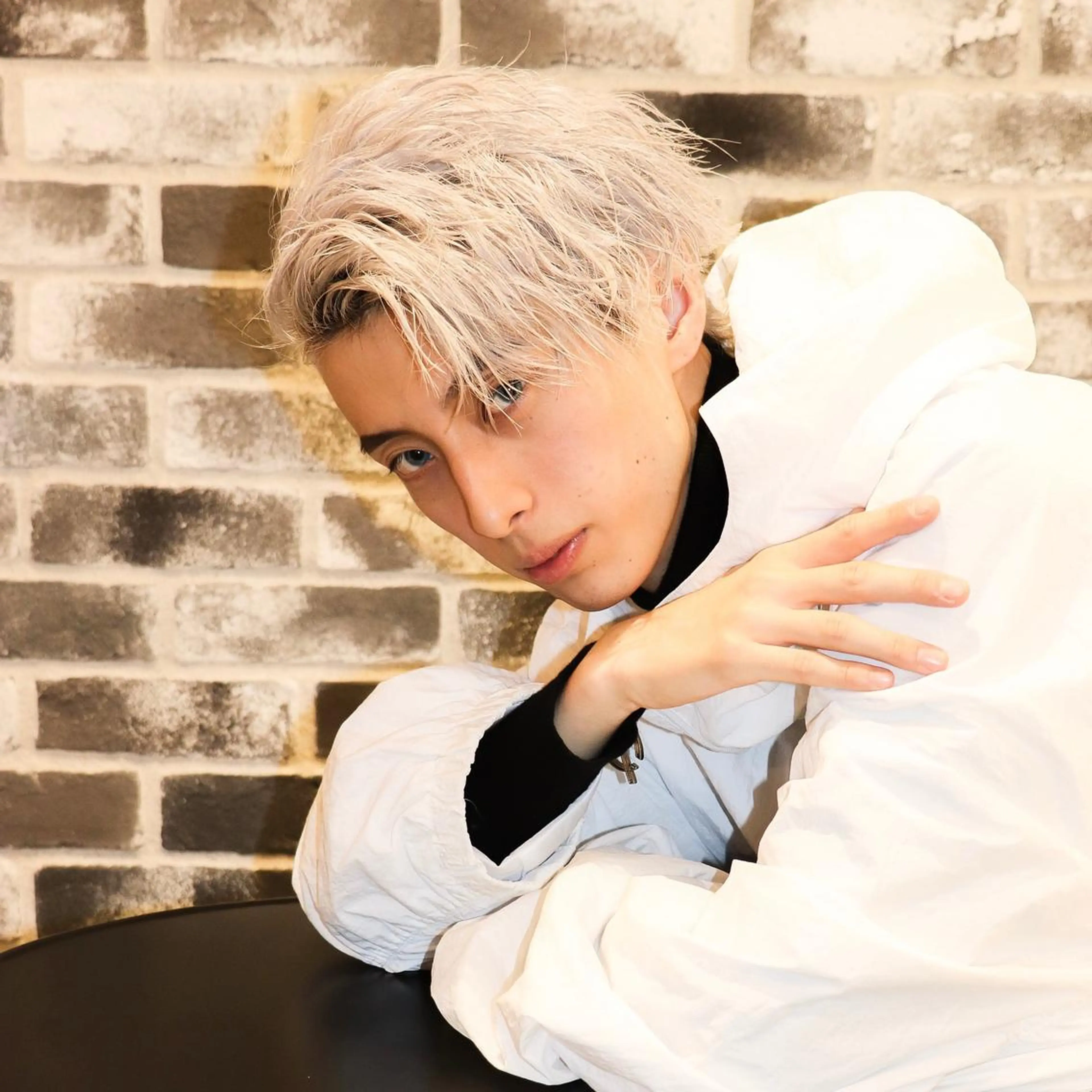 ショート カラー パーマ メンズ アップバング かきあげバング カット ヘアカラー トリートメント 🔥メンズ🔥かっこ いいが正義！代表柿崎のヘアスタイル