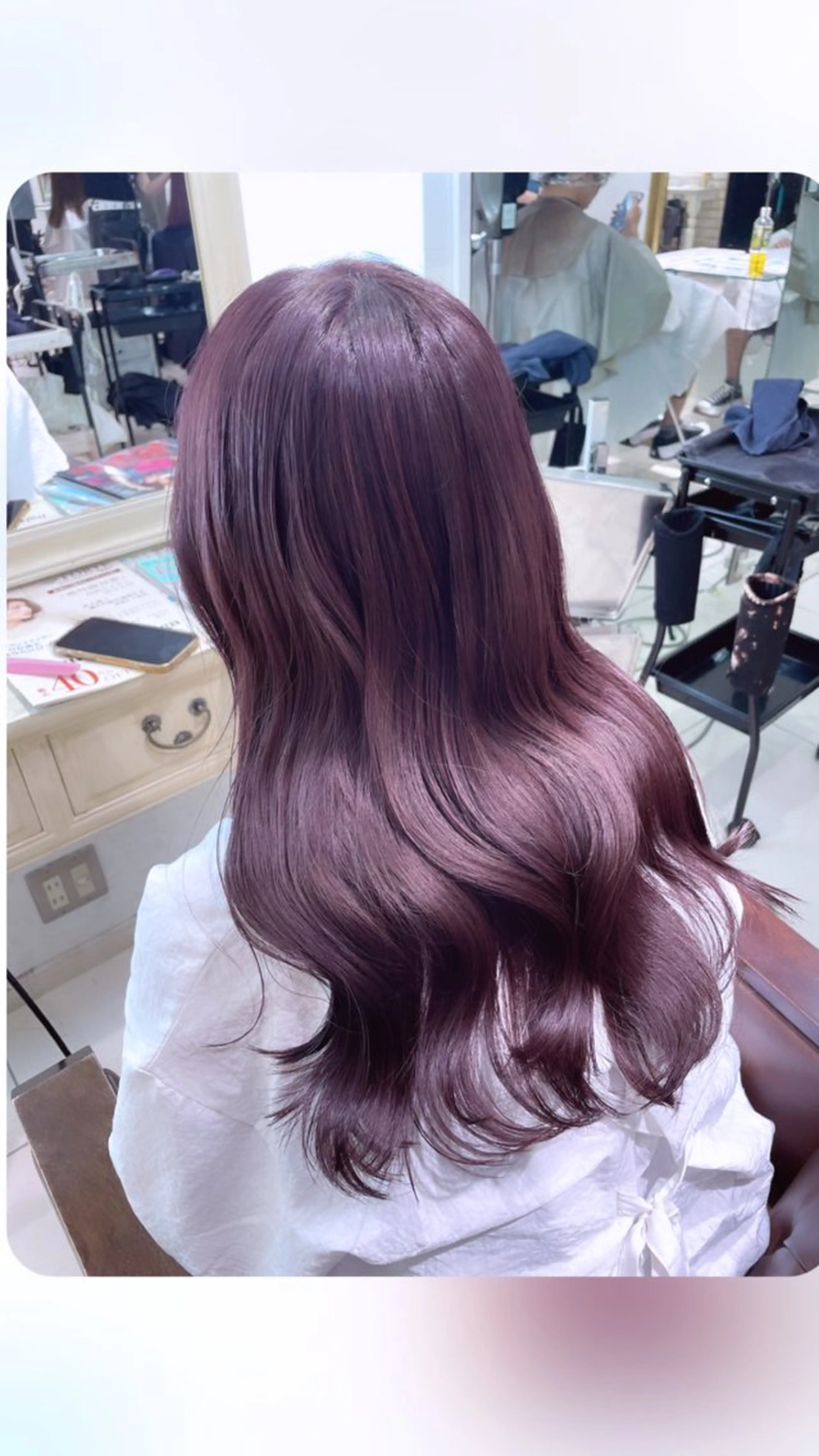 ロング カラー ラベンダーカラー ‎Lby home 🪽mikuのヘアスタイル