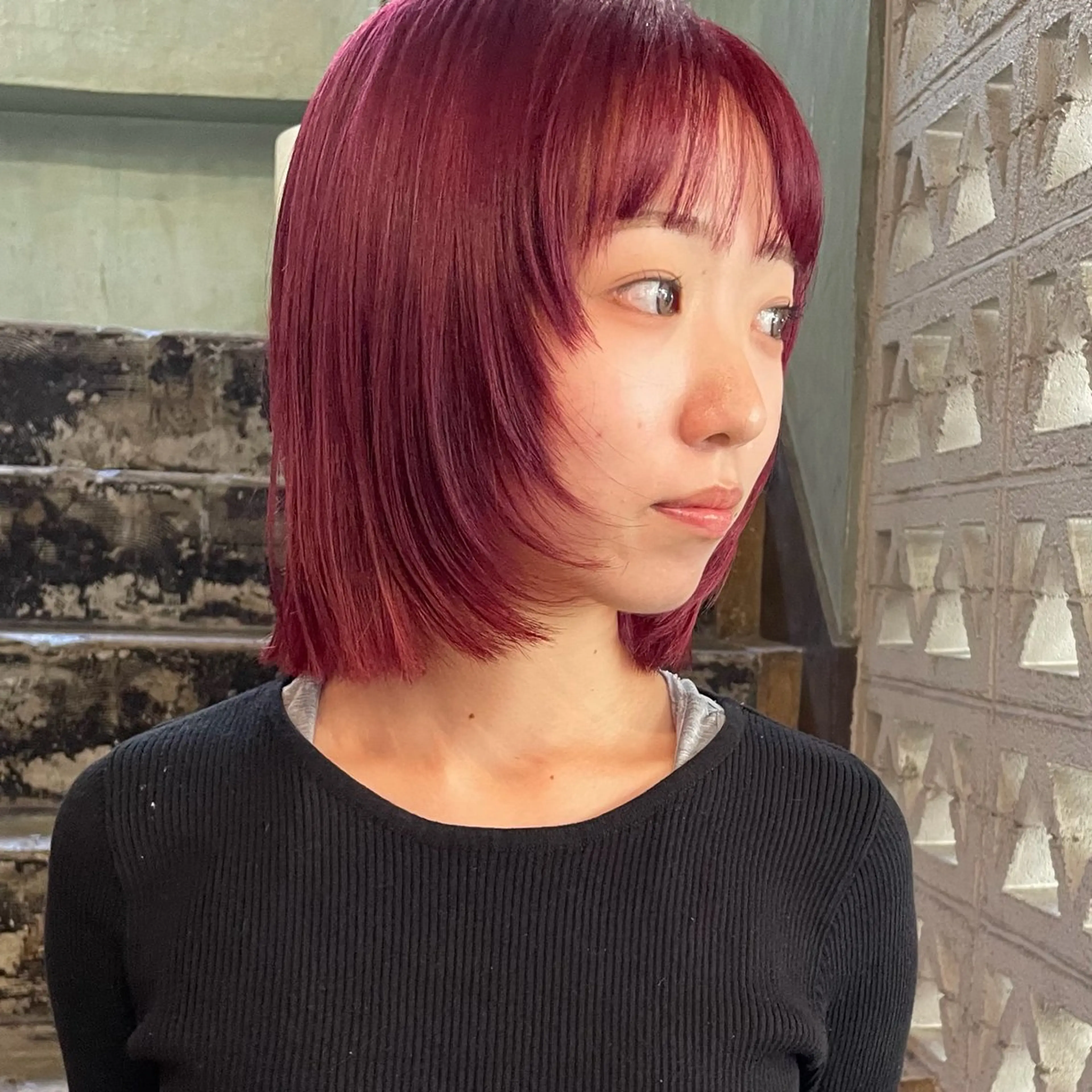 ショート カラー カット ヘアカラー トリートメント 石坂 日果梨のヘアスタイル