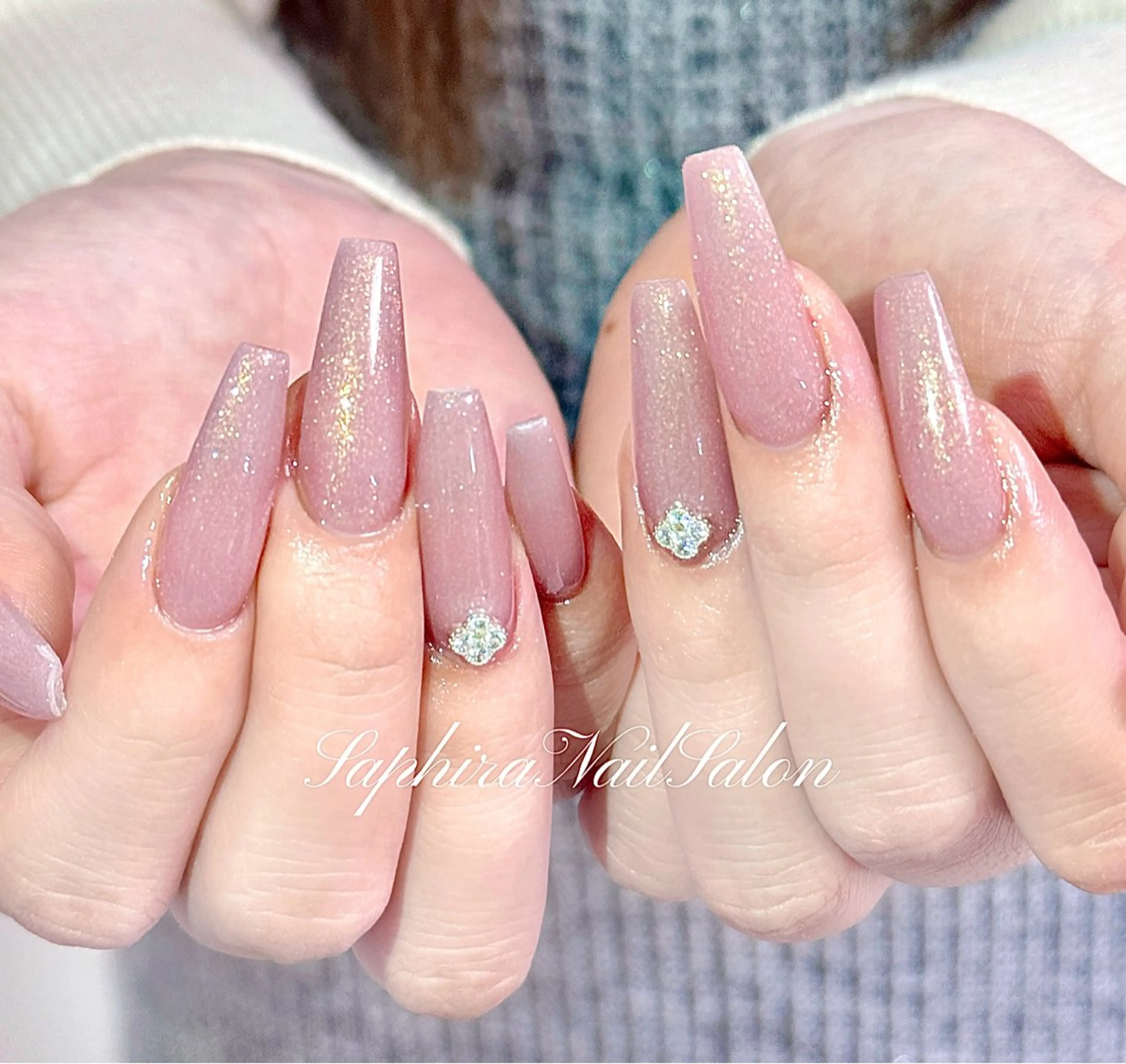 カラー ハンドネイル Saphiraネイル サロン錦糸町のネイルデザイン