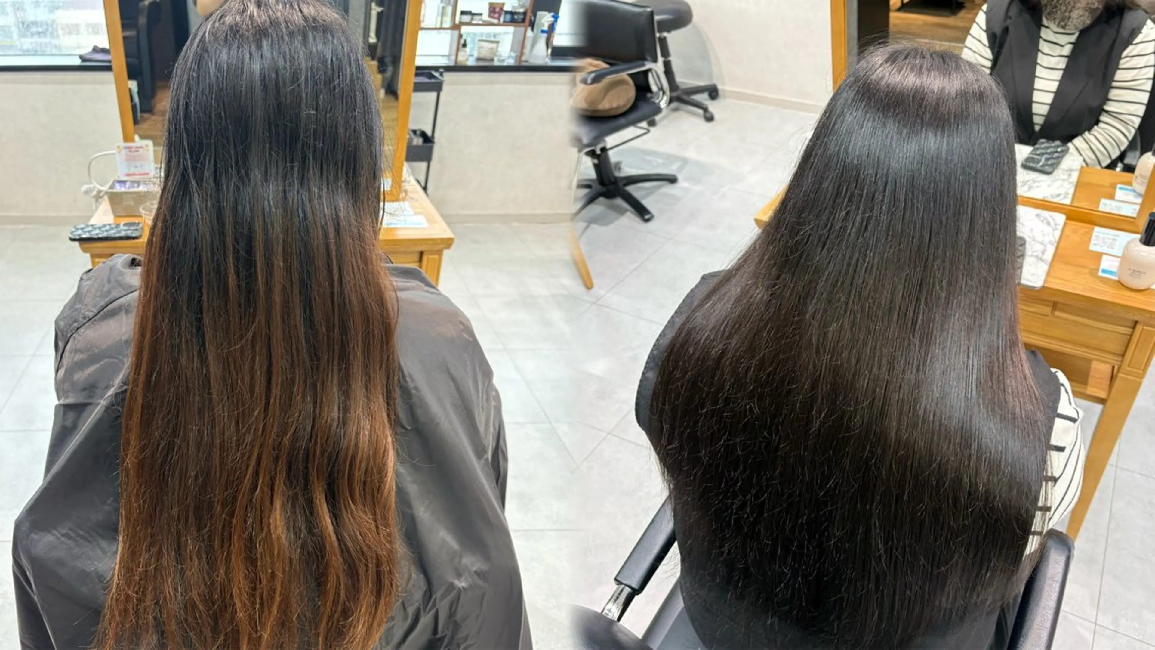 ロング 髪質改善 縮毛矯正 トリートメント 酸熱トリートメント ヘアカラー カラーモデル募集 ✨🤍モモハ🤍✨のヘアスタイル
