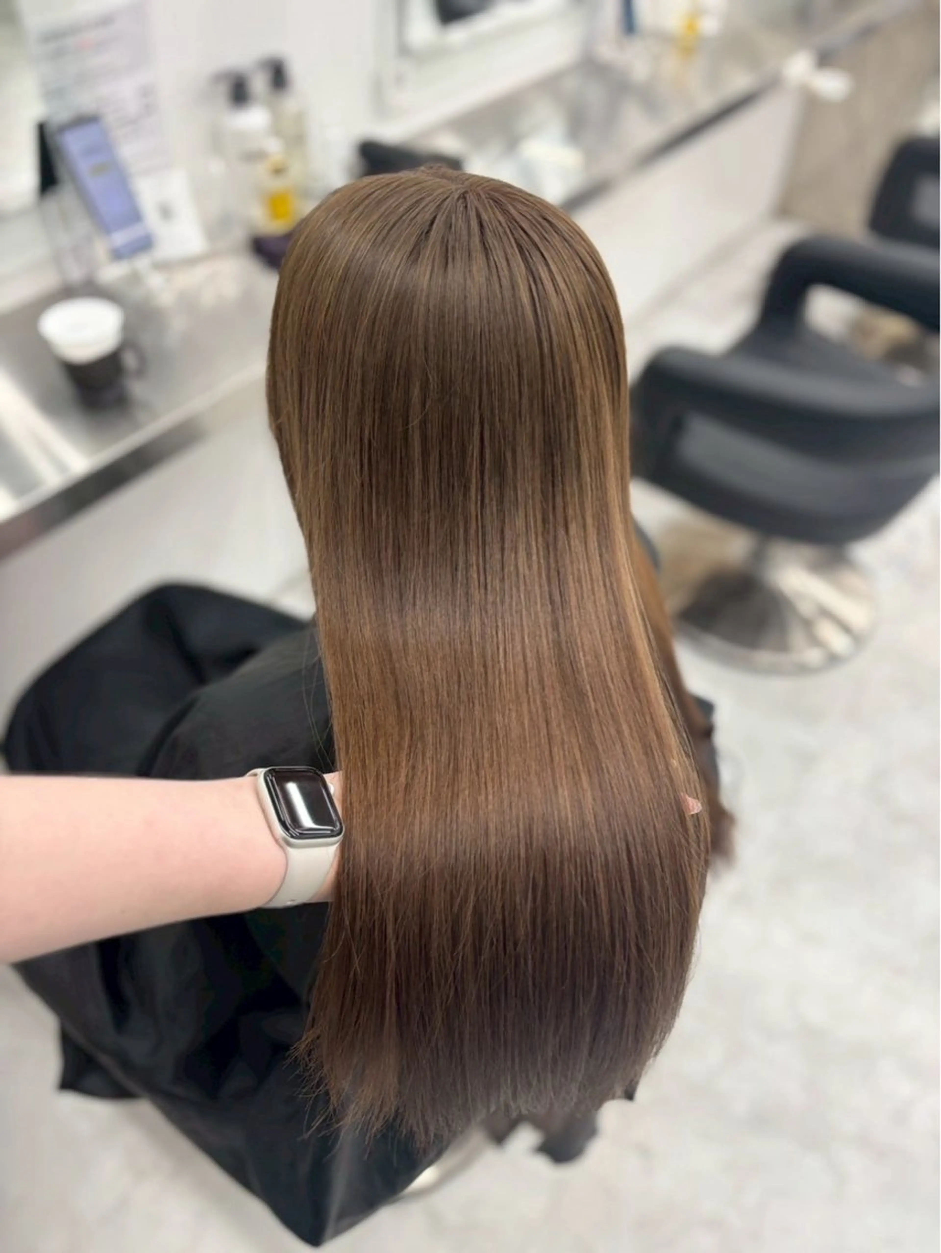 ロング カラー カット ヘアカラー 上品モテヘア🩶 karen🩶のヘアスタイル