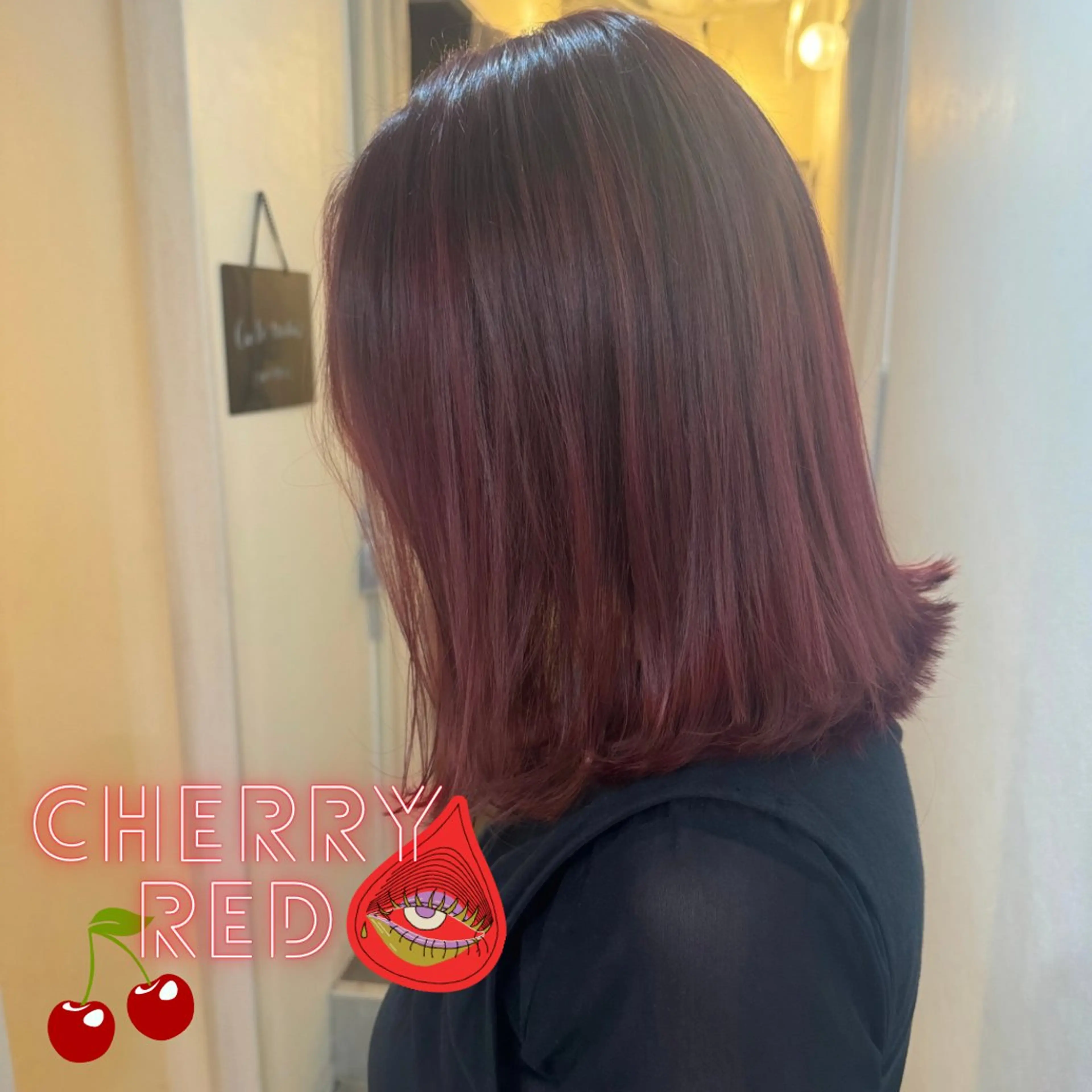 ミディアム カラー ブリーチ ブリーチなしカラー レッドカラー 3日空きあり 🌟misatoのヘアスタイル