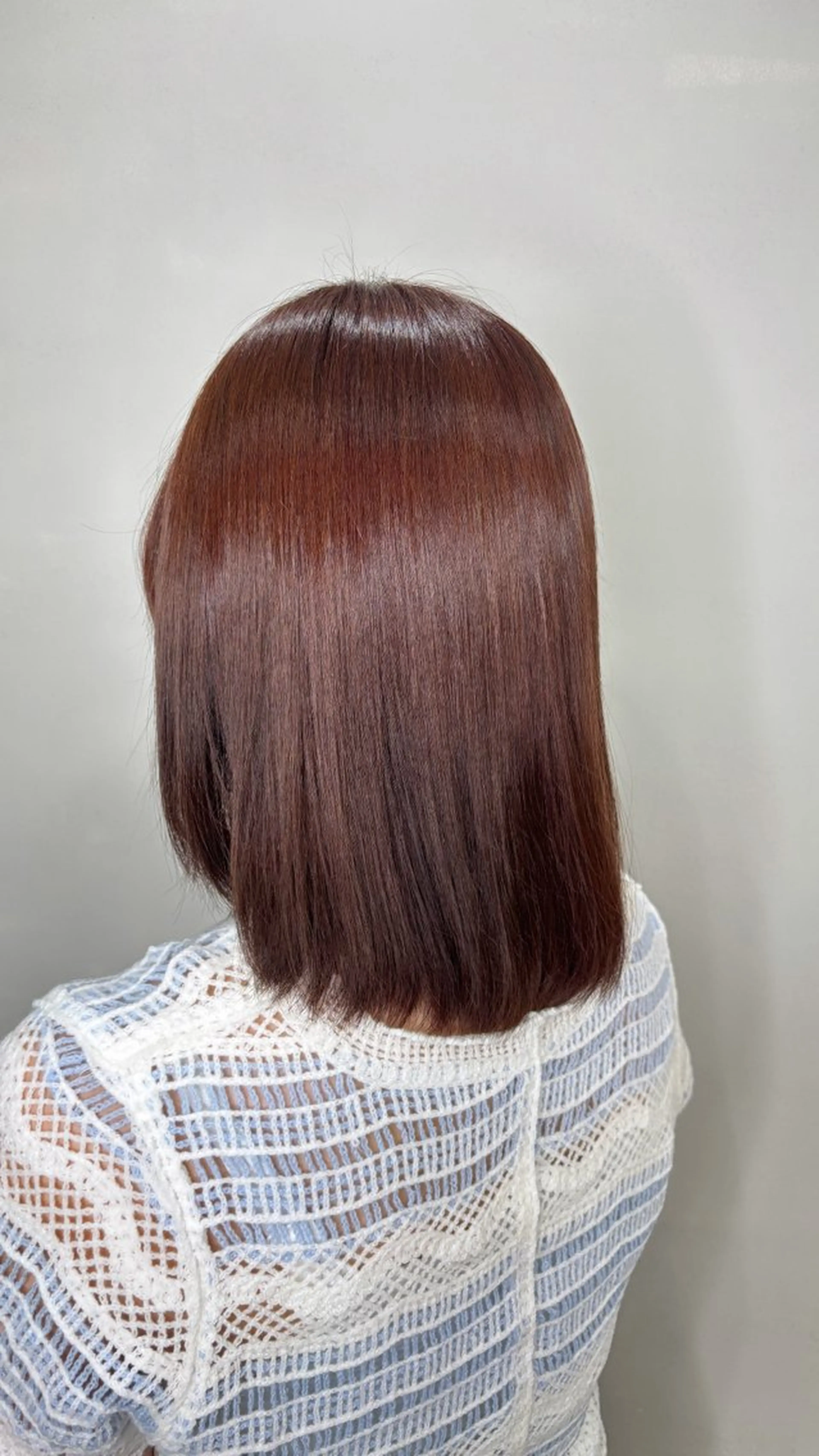 ミディアム カラー ブラウンカラー ピンクカラー ピンクブラウン Lapis渋谷本店 himenaのヘアスタイル