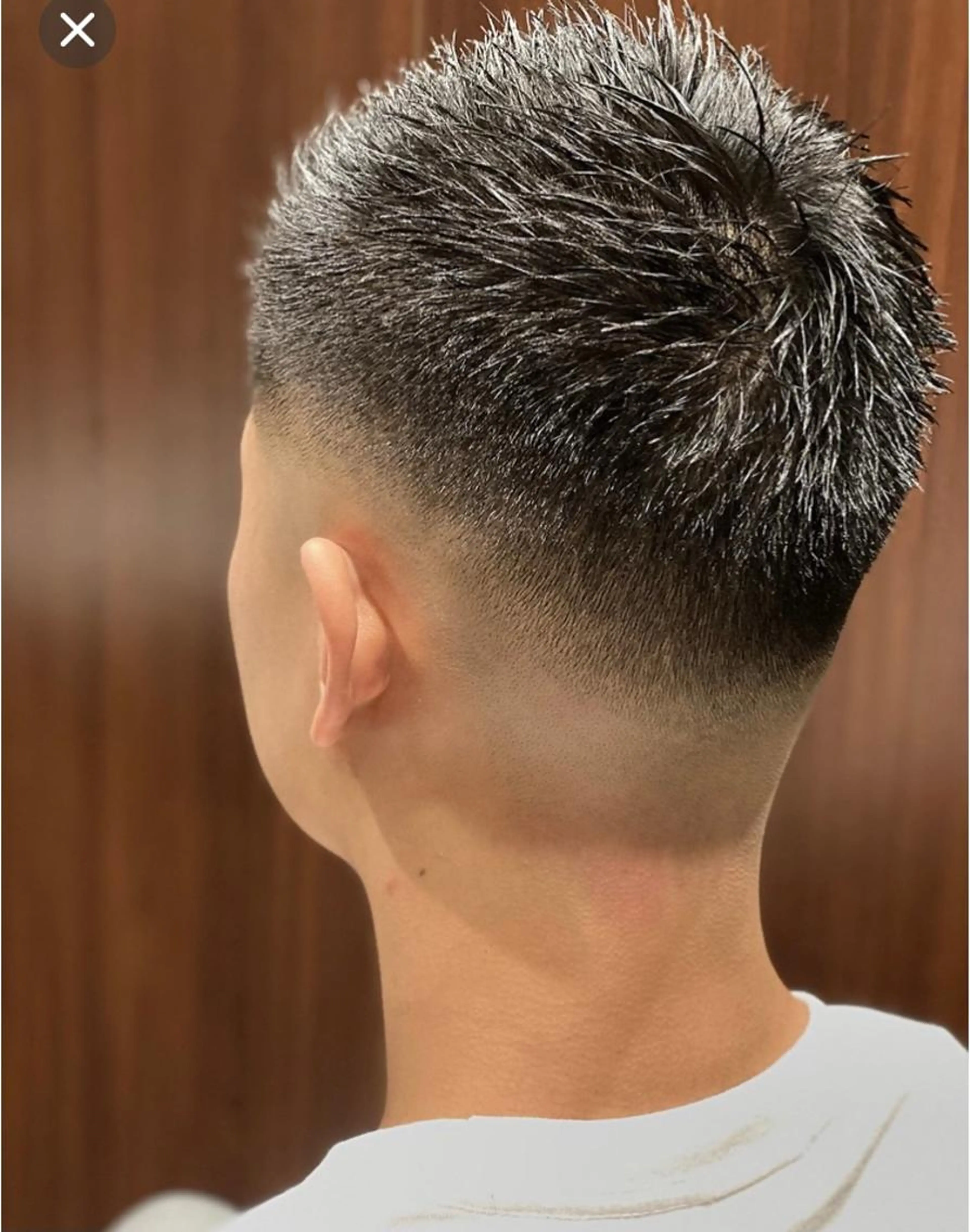 フェードカット＋ブロー撮影込みの写真