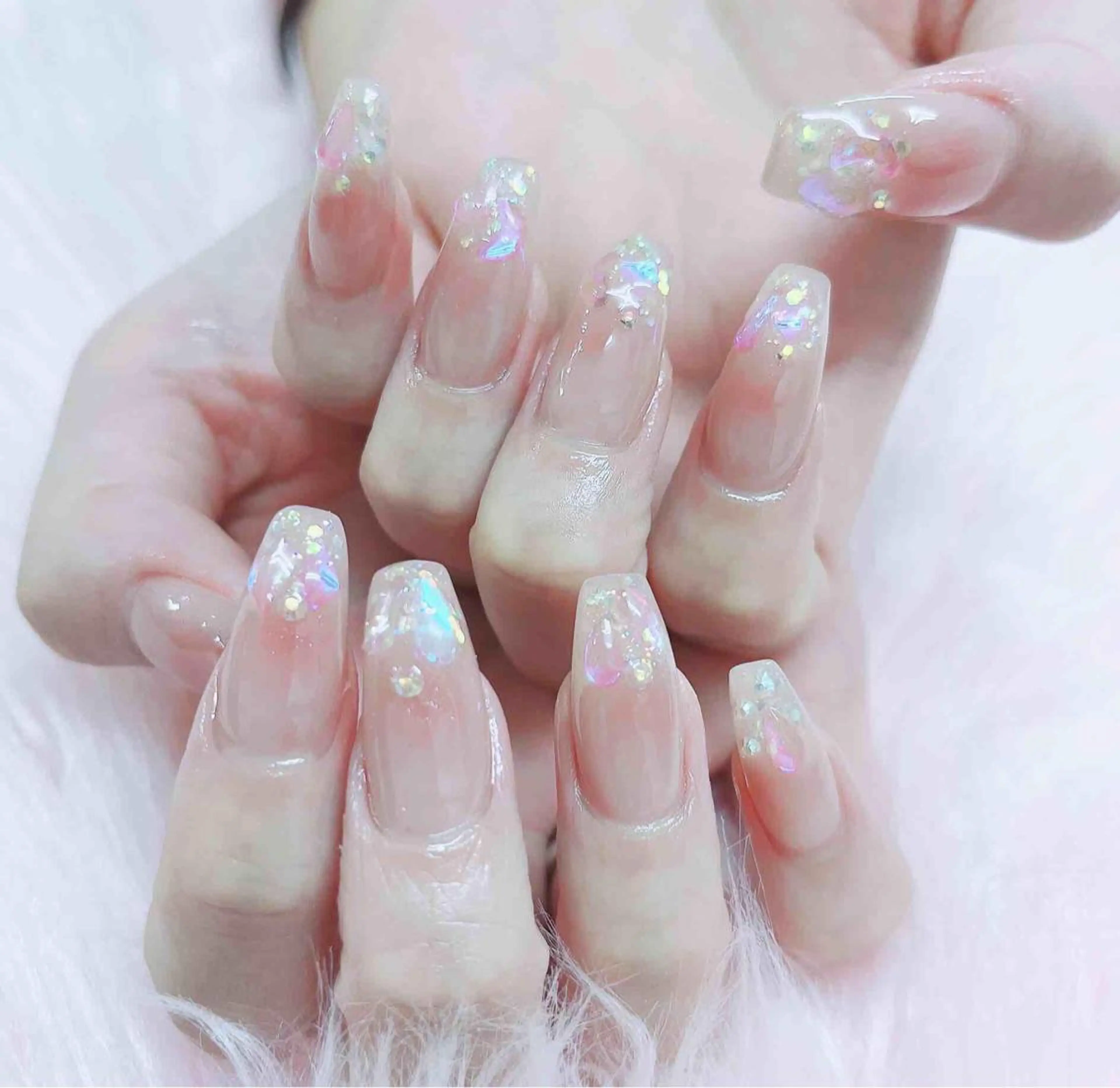 ネイル ハンドネイル MoonNail ユリ🌸のネイルデザイン