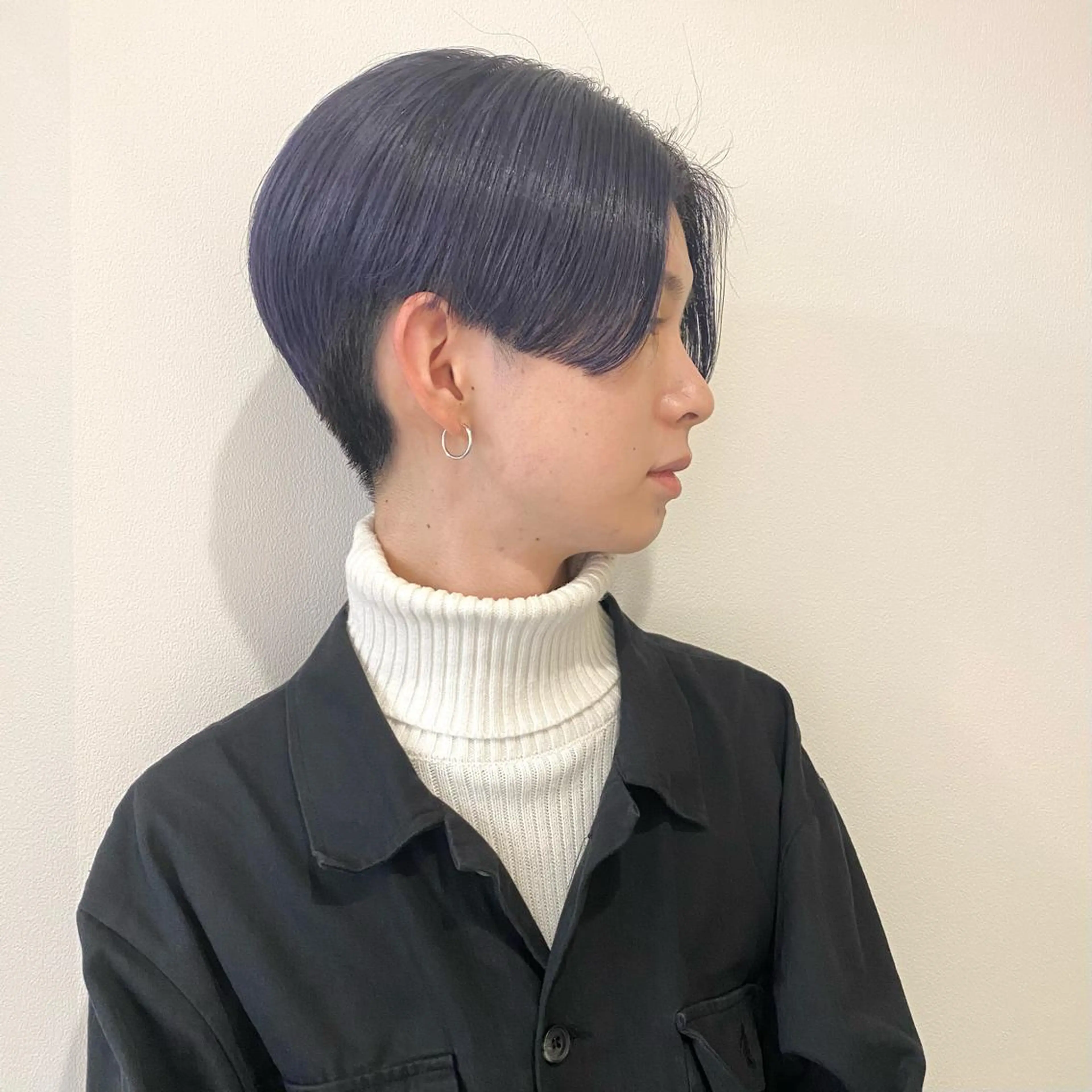 ショート メンズ センターパート マッシュ メンズパーマ メンズショート ショートヘア カット ヘアカラー トリートメント 永野 正芳のヘアスタイル