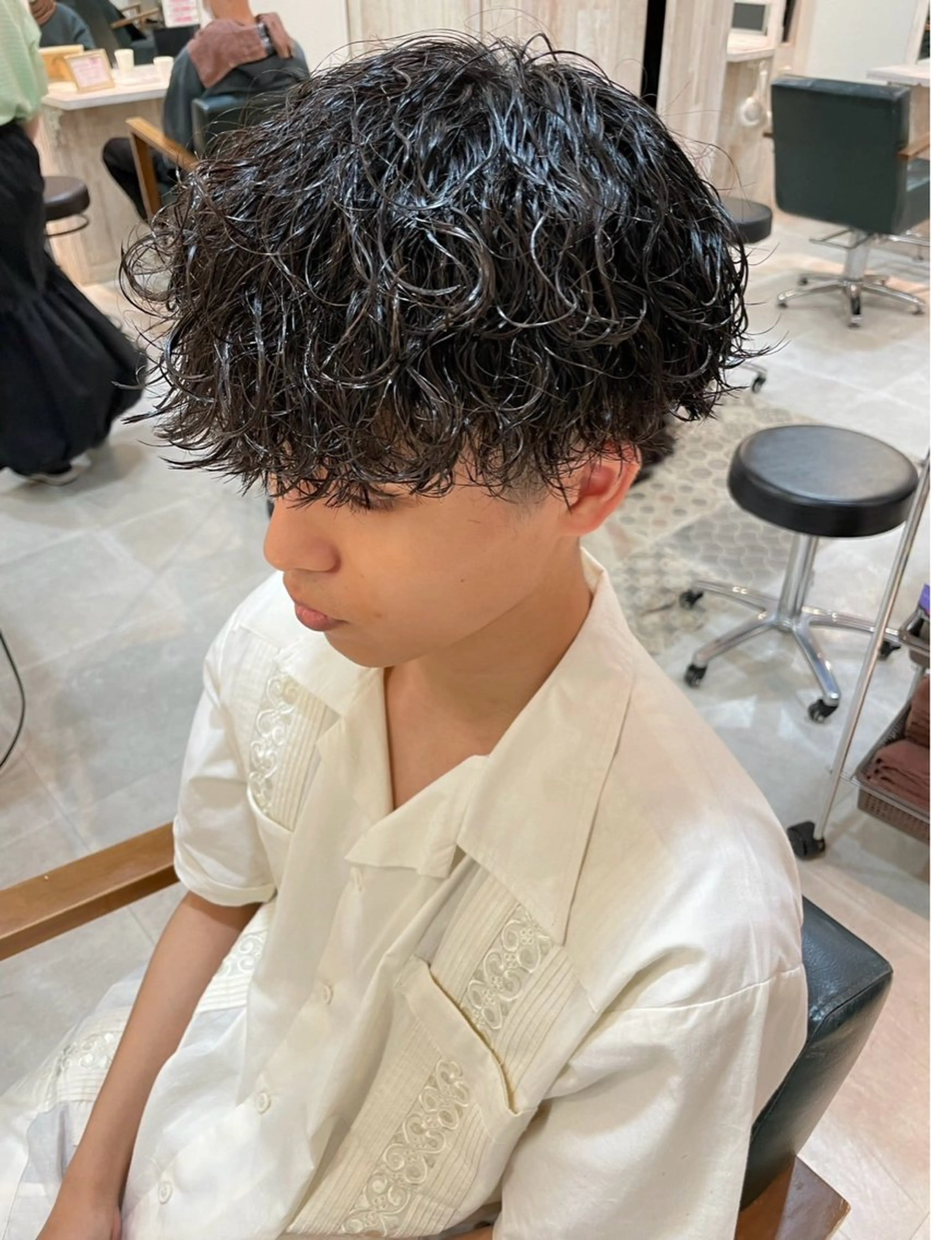 メンズ マッシュ 田中 元規のヘアスタイル