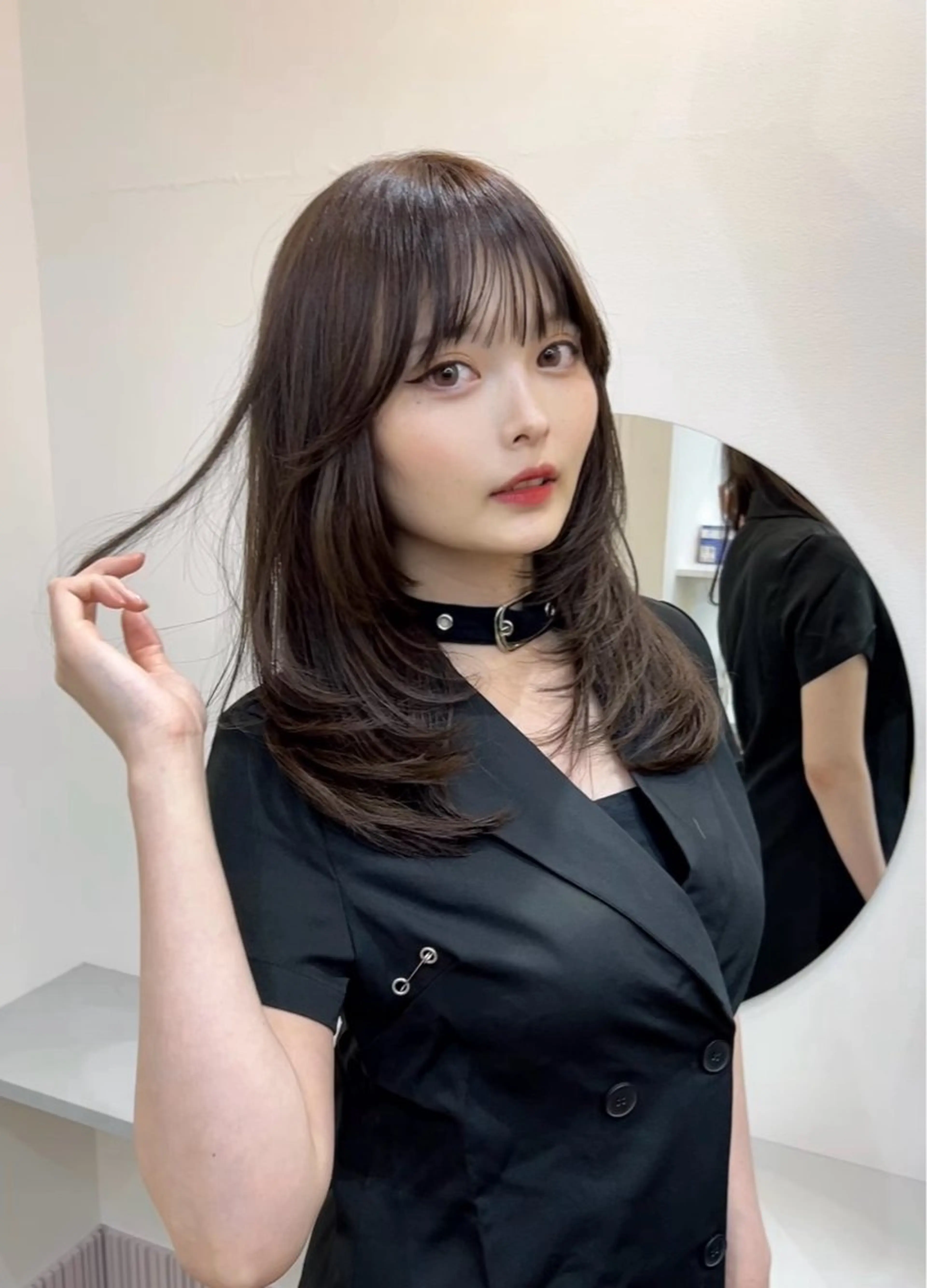 セミロング 髪質改善 縮毛矯正 トリートメント カット ヘアカラー トリートメント 🫧髪質改善 講師🫧🍎幹細胞のヘアスタイル