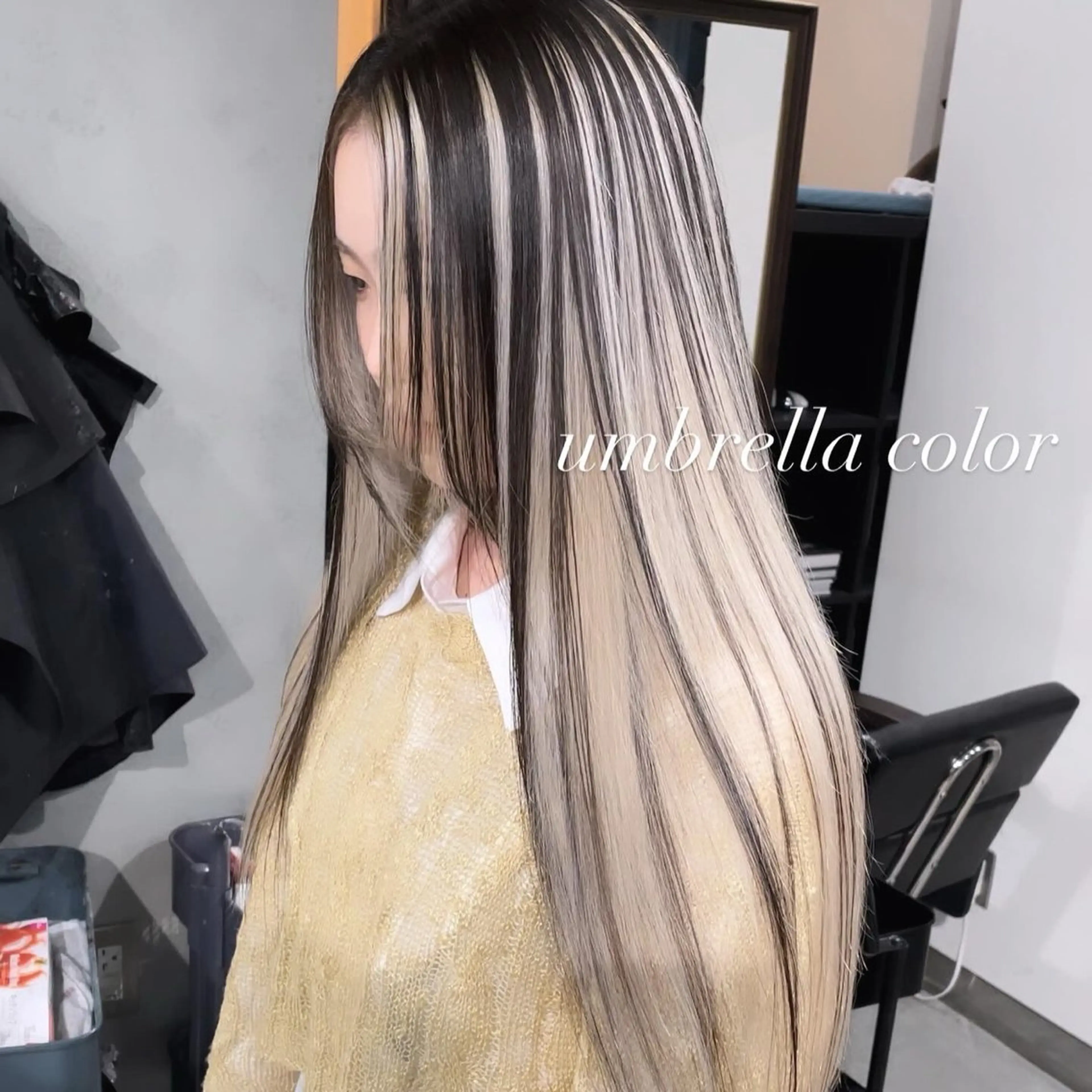 ロング カラー カット ヘアカラー トリートメント ヘアセット 💜ハイトーン💛 マジカルかいちゃんのヘアスタイル