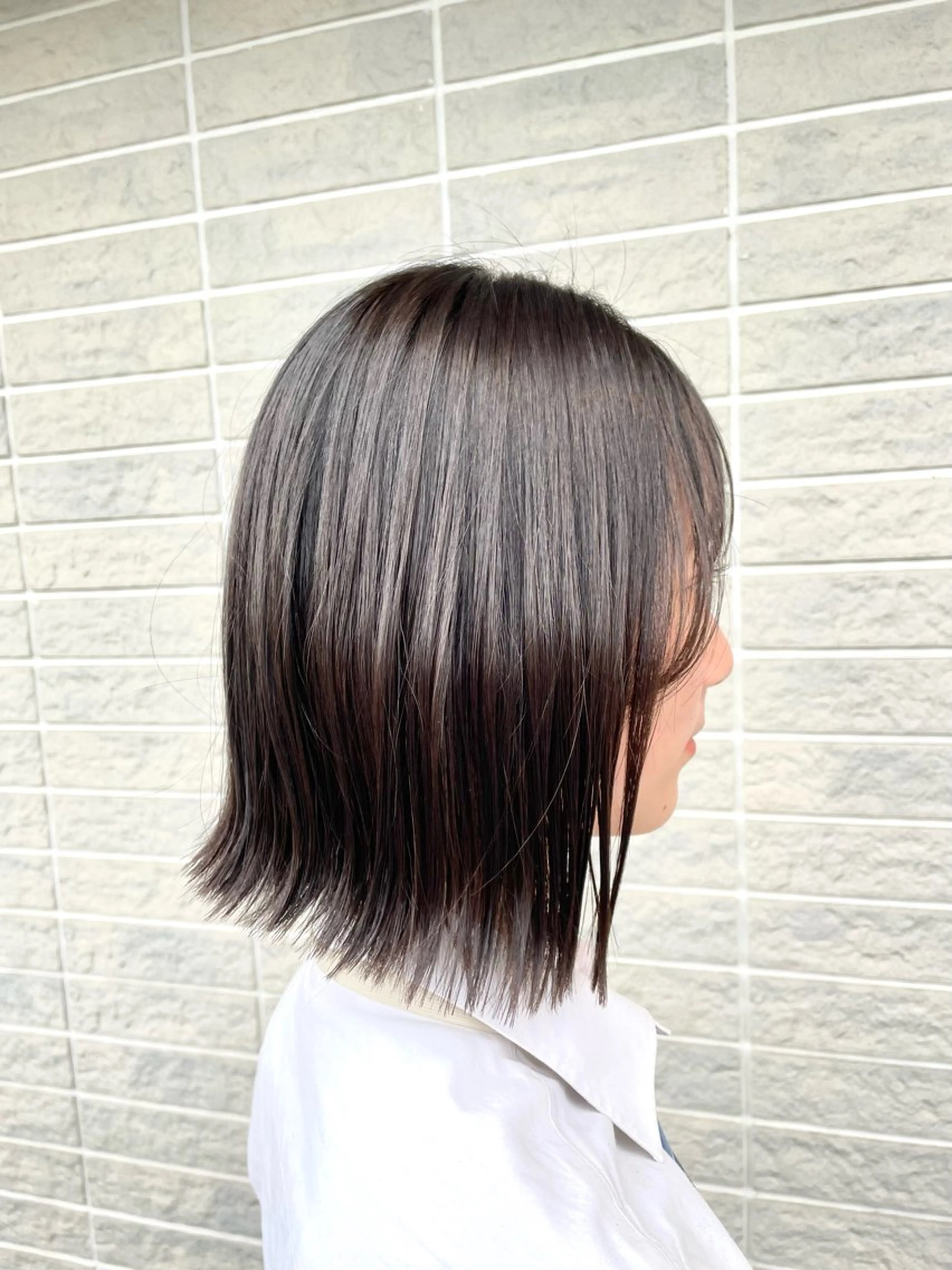 ミディアム 山木 裕子のヘアスタイル