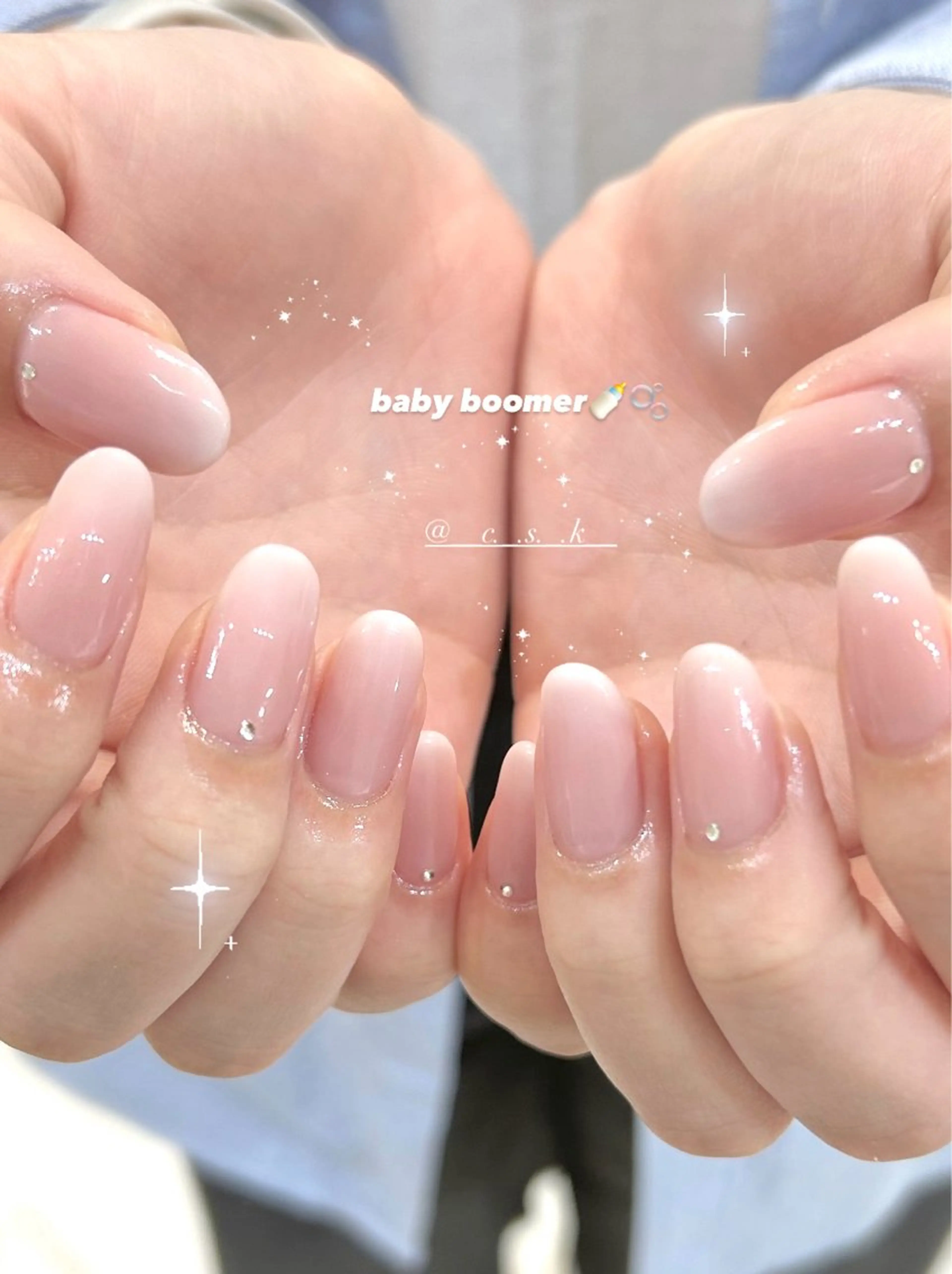 ネイル チークネイル フレンチネイル ジェルネイル ガーリー マグネットネイル ハンドネイル 🎀チーク/ちゅるん 🫧chisa🎀のネイルデザイン