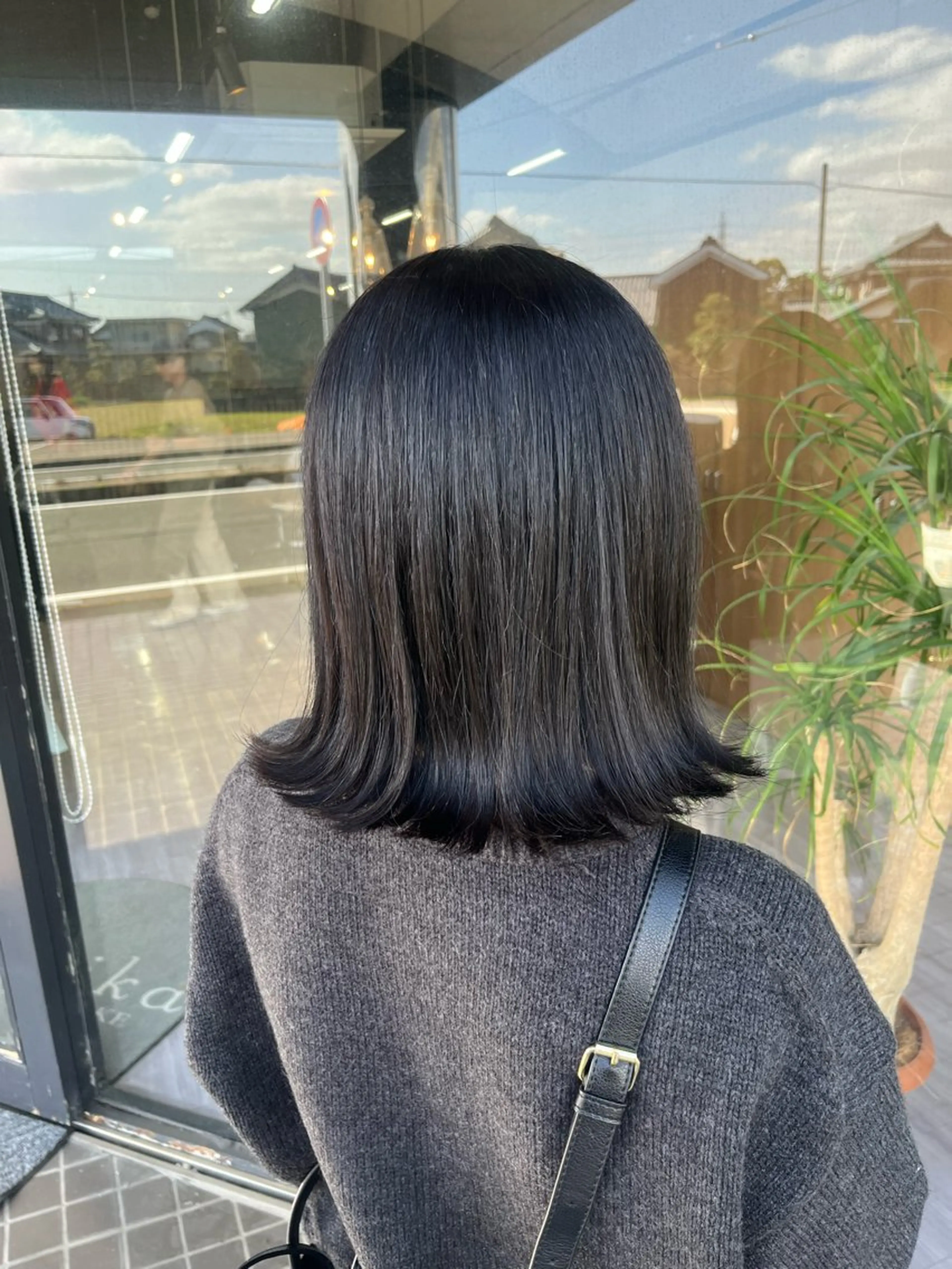 ミディアム alu yuinaのヘアスタイル