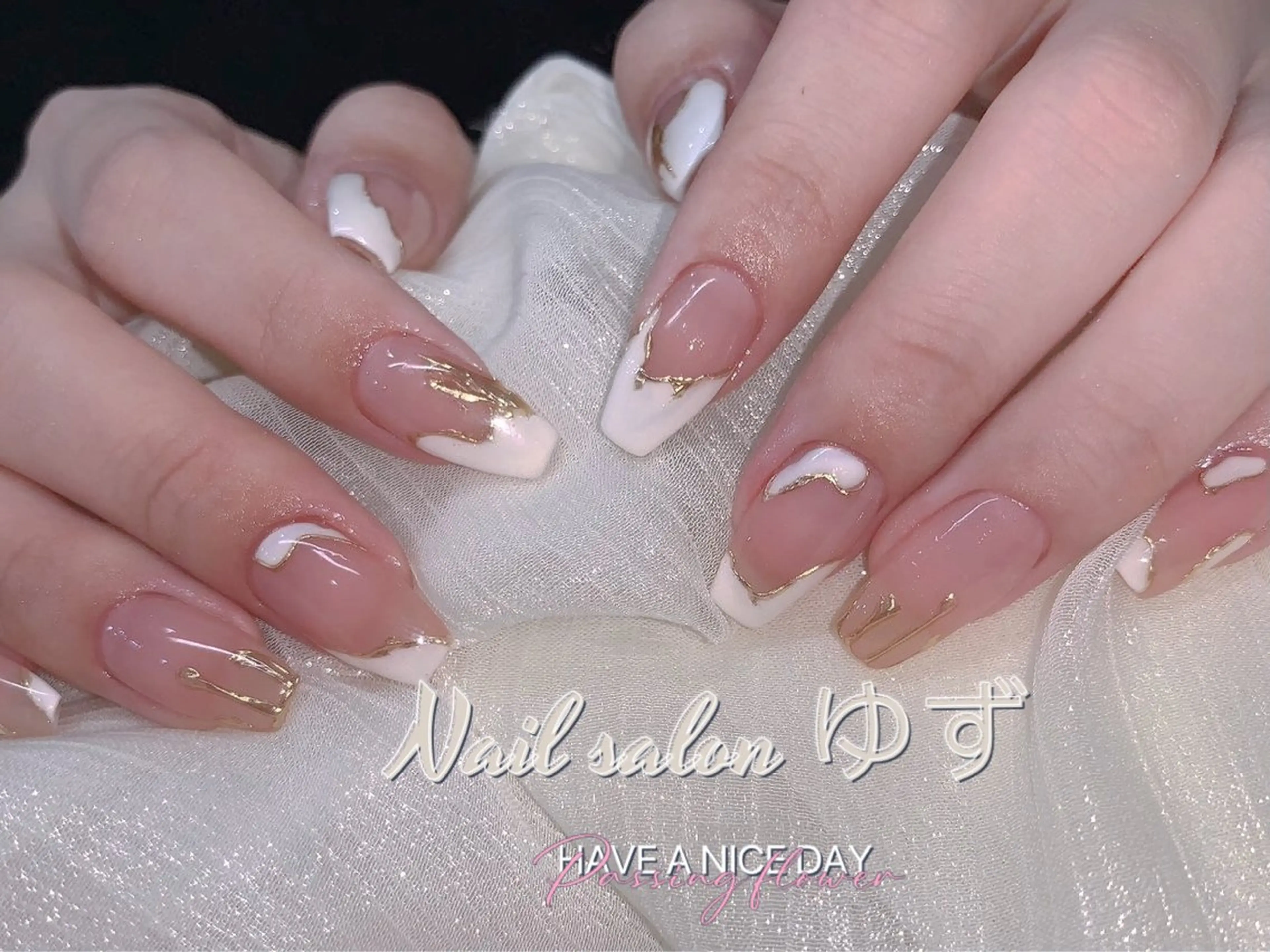 ネイル ニュアンスネイル ハンドネイル MAKI💚💚💚 秋葉原.のネイルデザイン