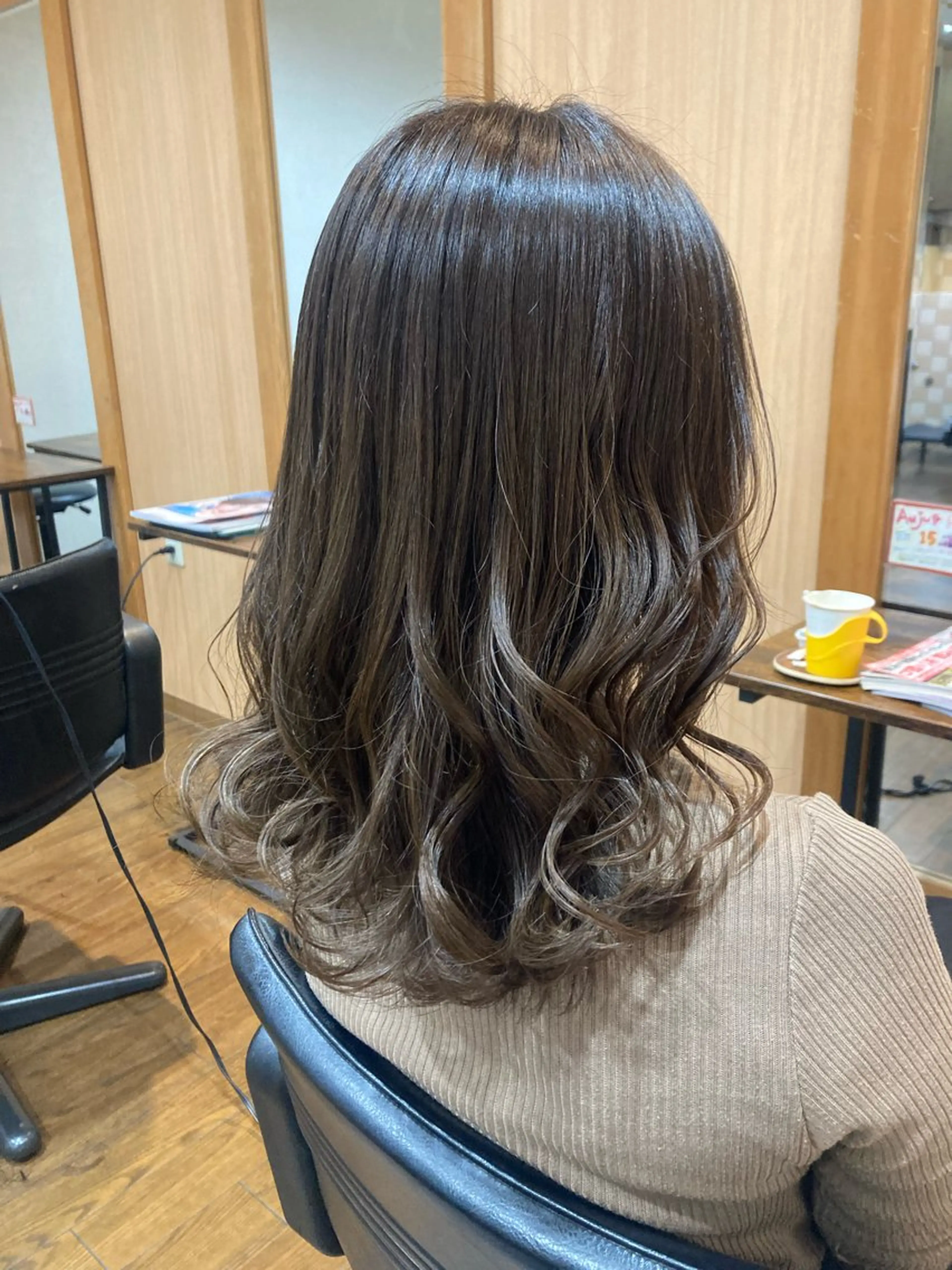 ミディアム 髪質改善カラー 縮毛矯正🤍辻桃加のヘアスタイル