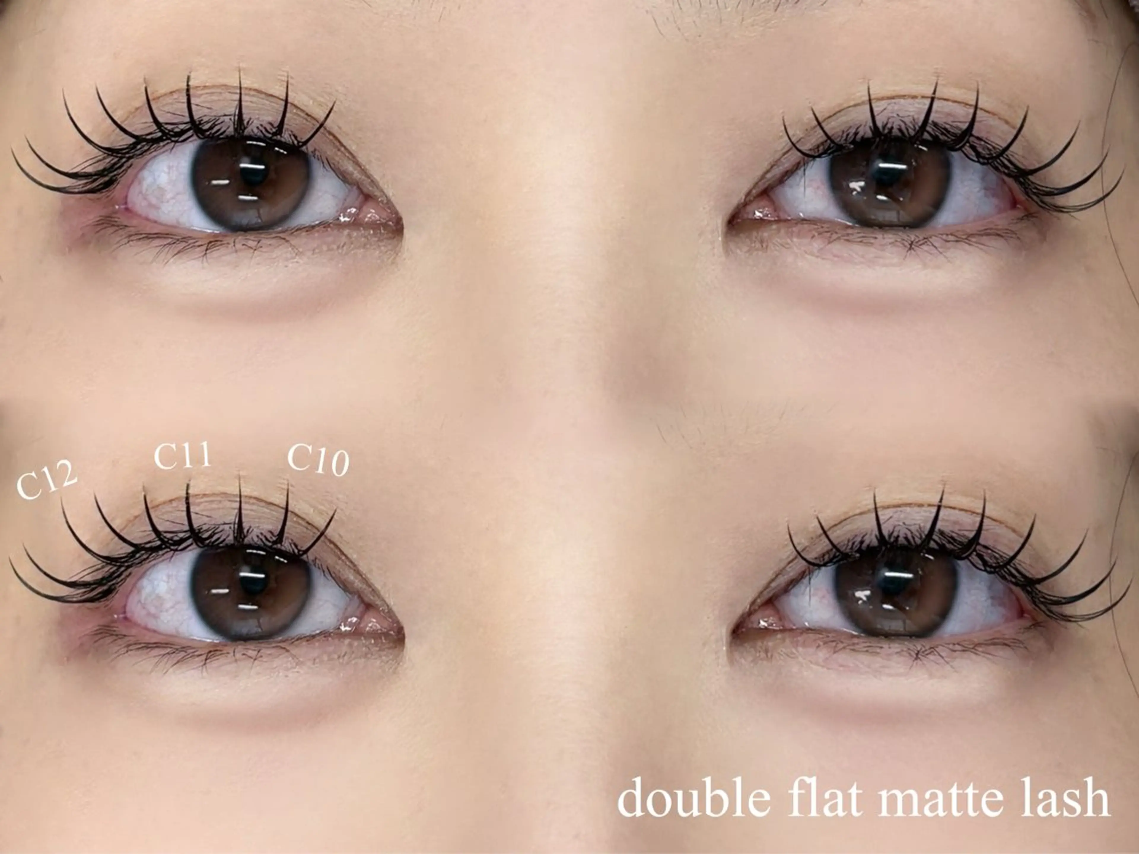 【エクステ୨୧】ダブルフラットマットラッシュ120本 60束の写真