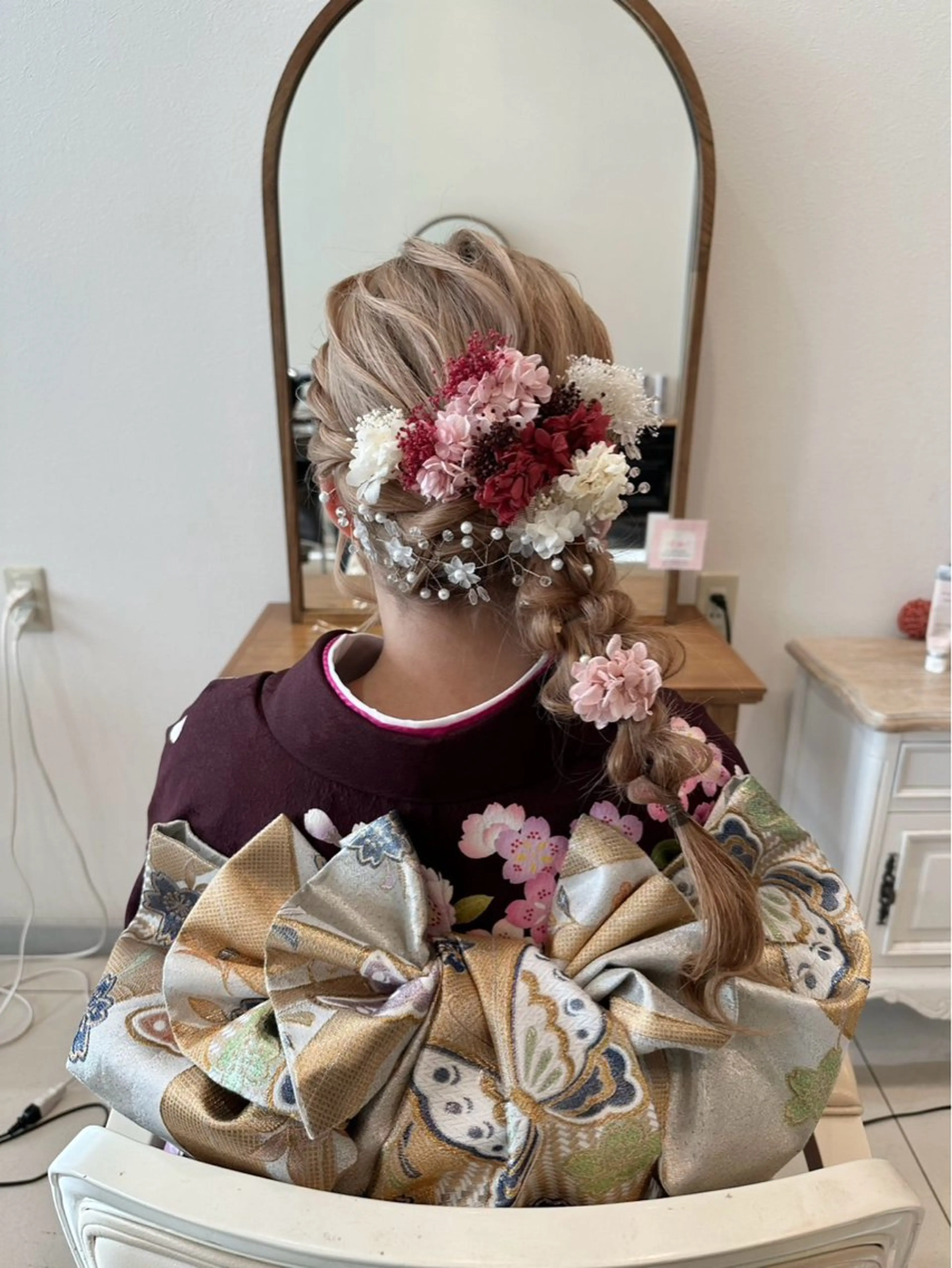 ロング ヘアセット 久下 可蓮のヘアスタイル