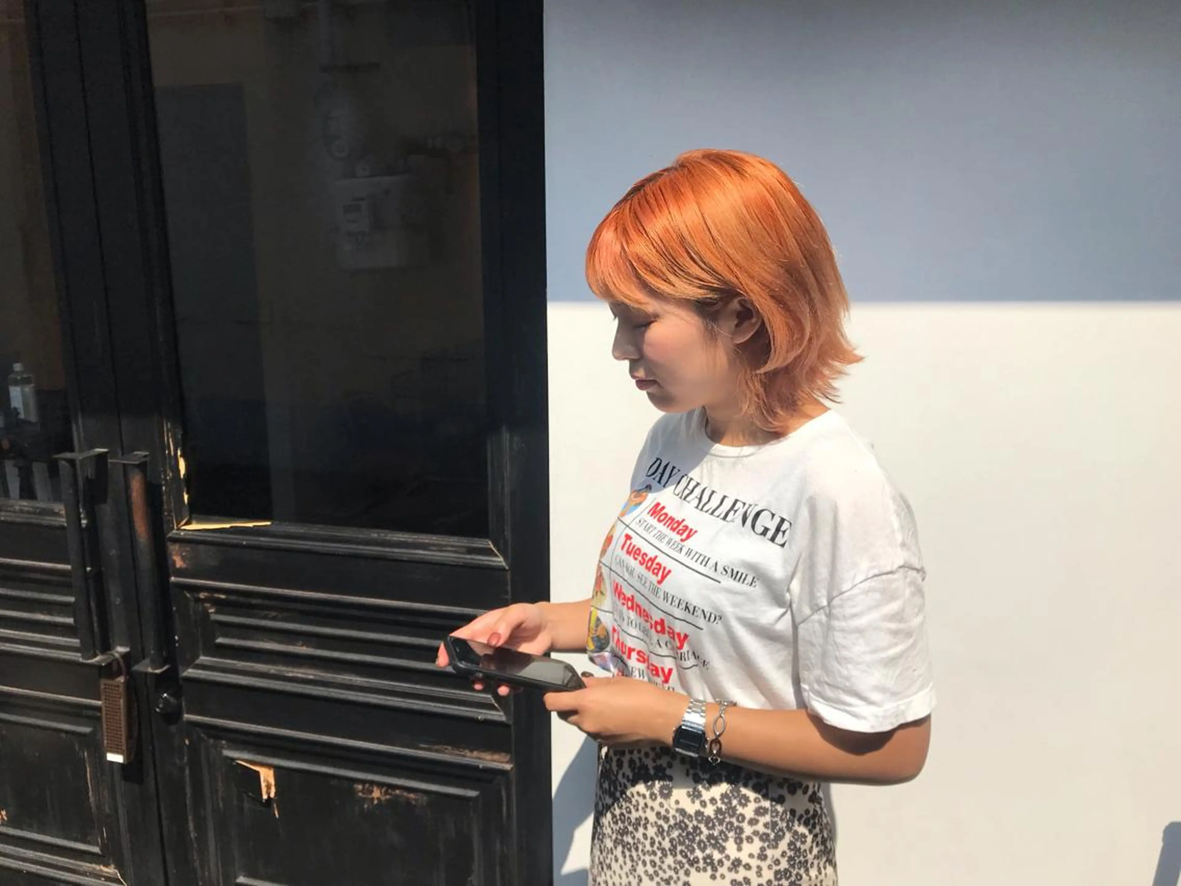 ミディアム カラー tonari 梅田、中崎町のヘアスタイル