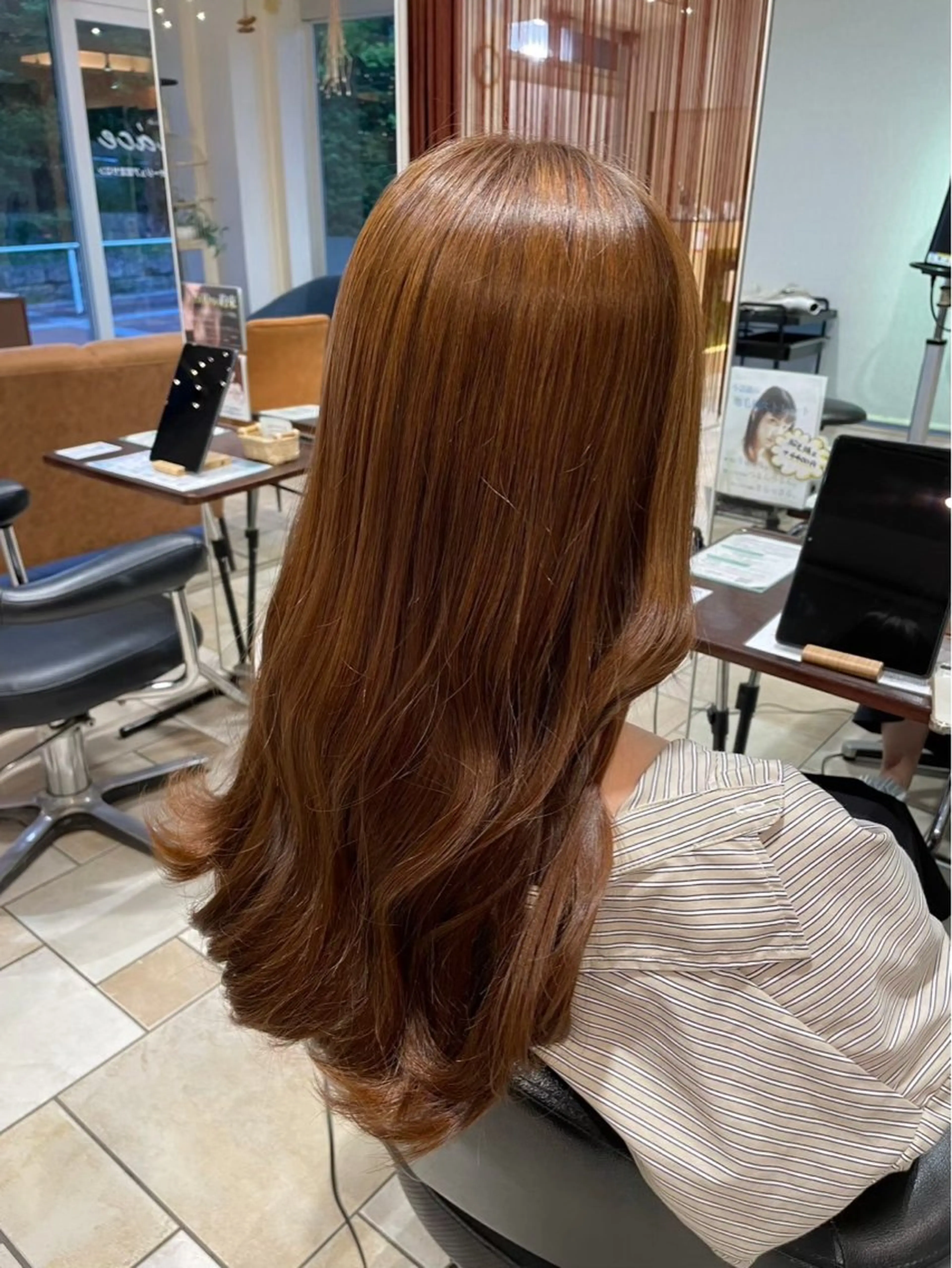 セミロング ヘアカラー 清水 悠希のヘアスタイル