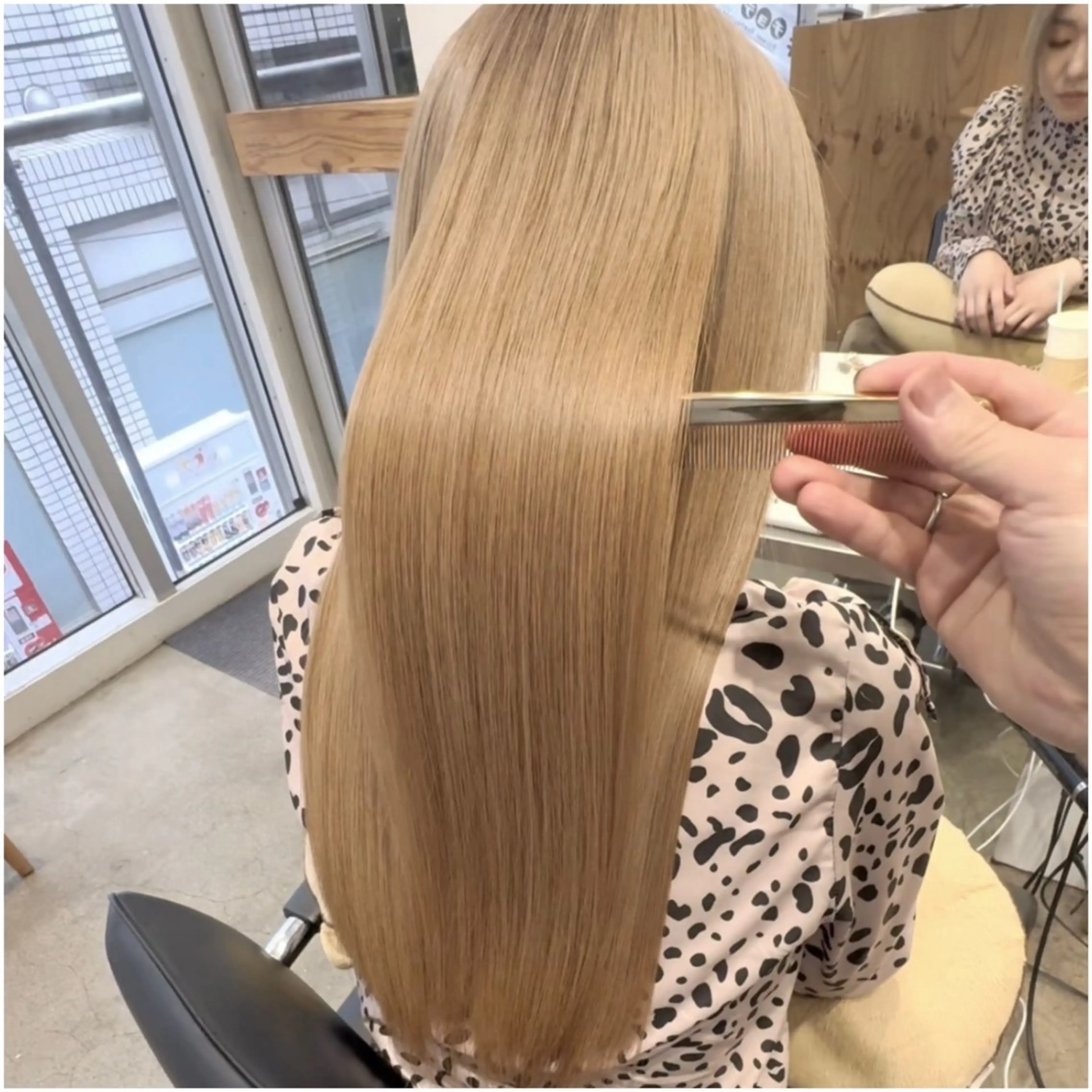 セミロング カラー パーマ 圧倒的なケアブリーチ /髪質改善🩵松田のヘアスタイル