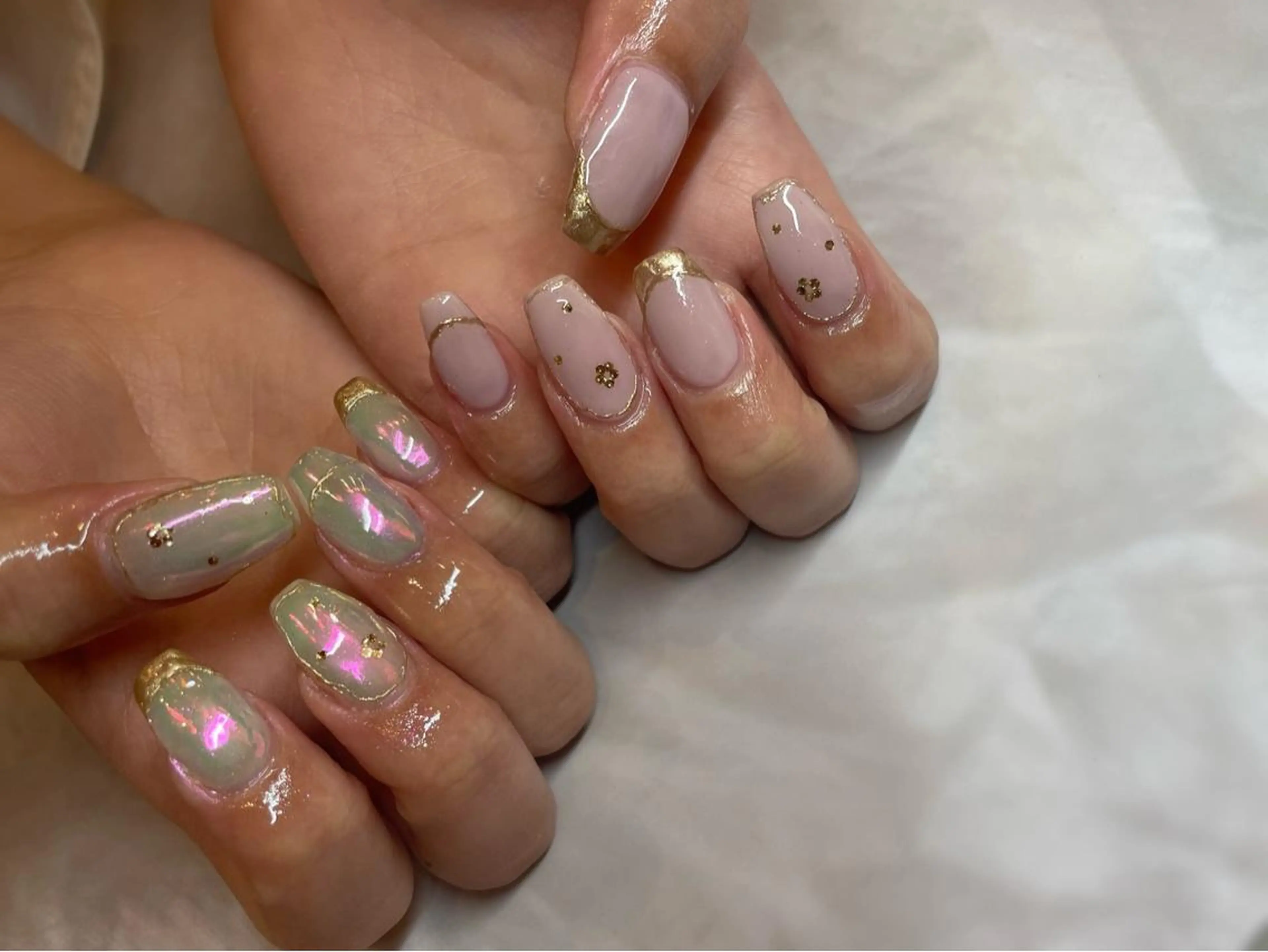 ネイル オーロラネイル Nail room 【Mente】のネイルデザイン