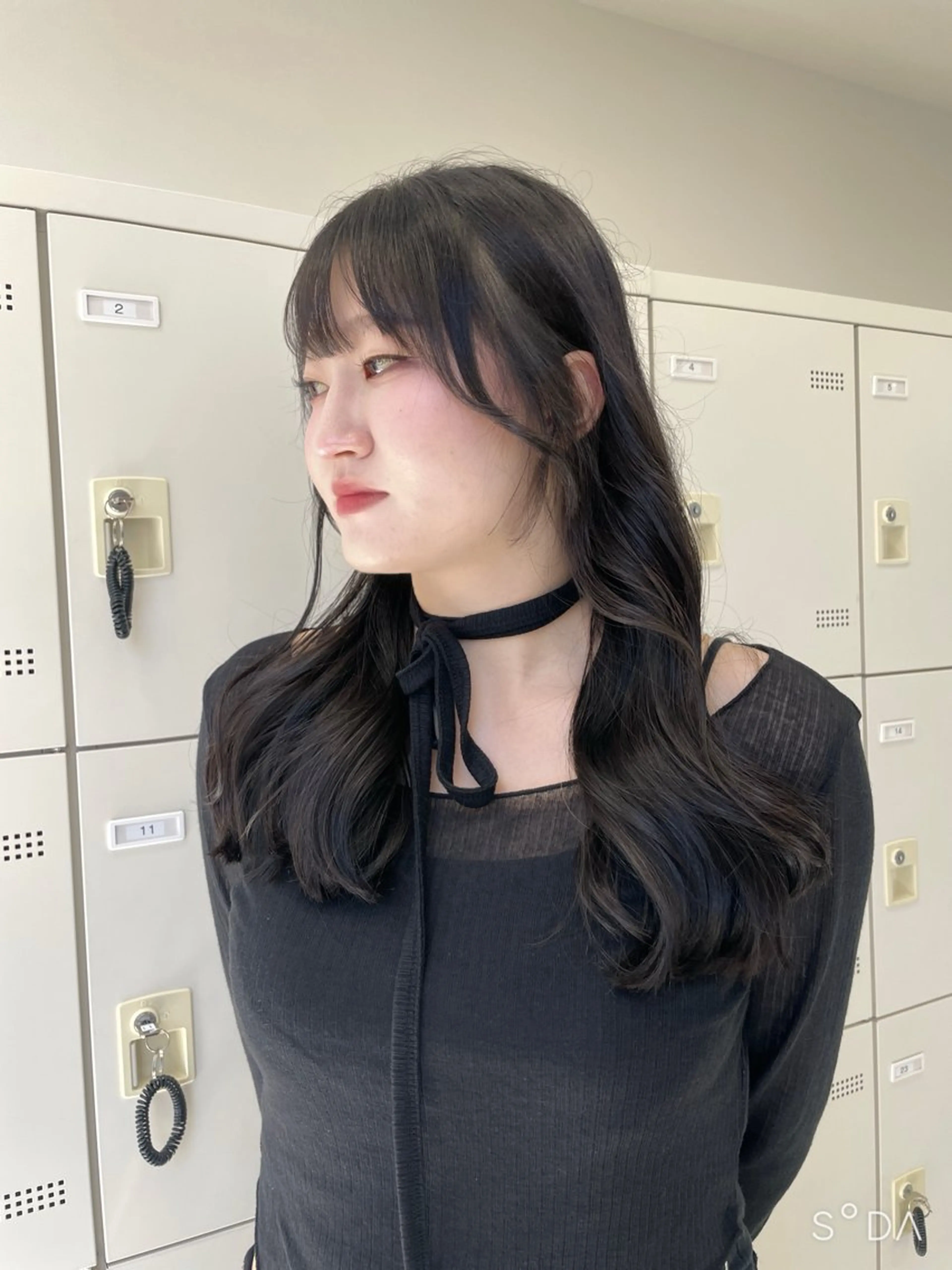 セミロング カット ヘアカラー トリートメント MOE 福岡韓国ヘア✧︎のヘアスタイル