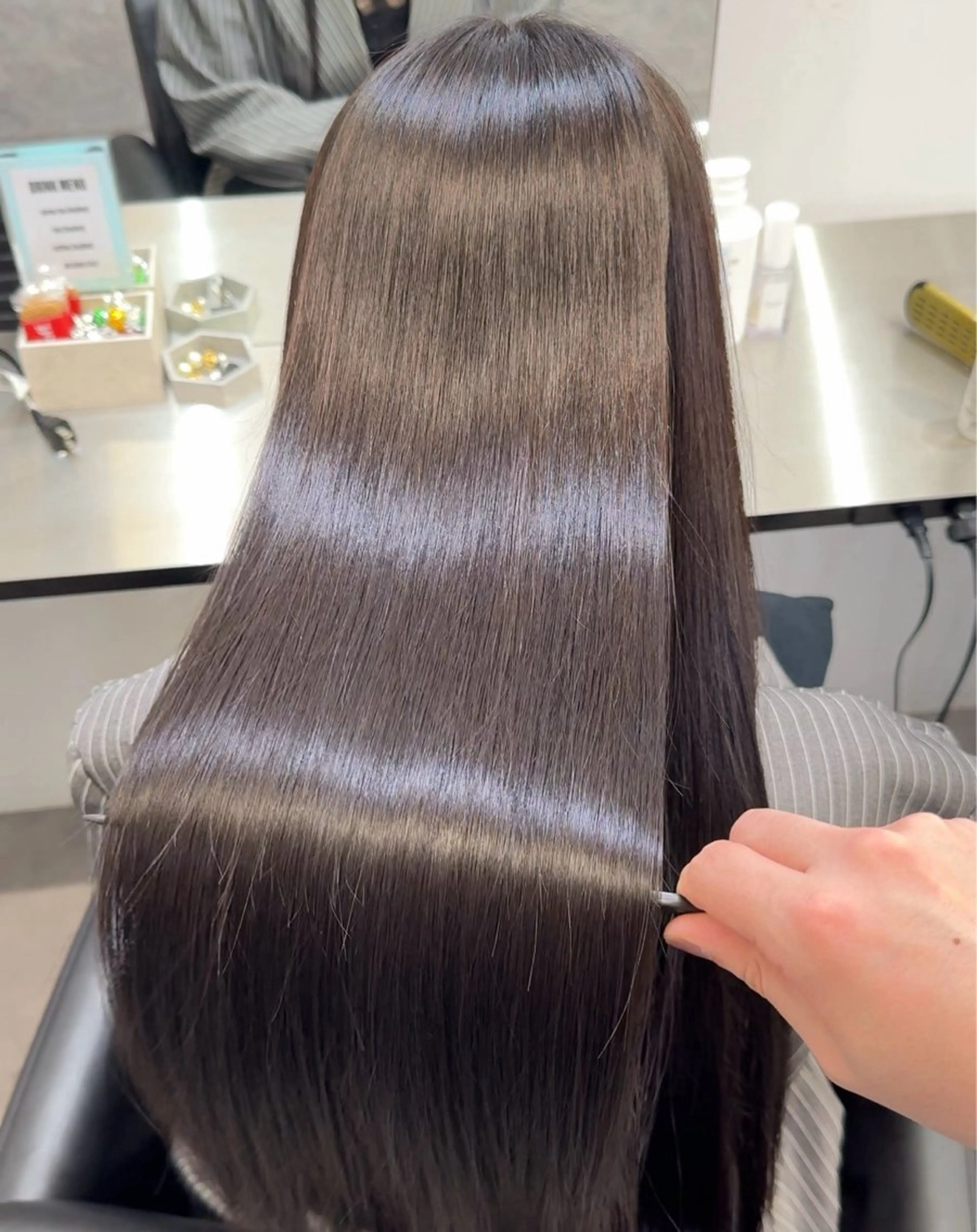 ロング カット 縮毛矯正 トリートメント 髪質改善×縮毛矯正 Core 片山健太のヘアスタイル