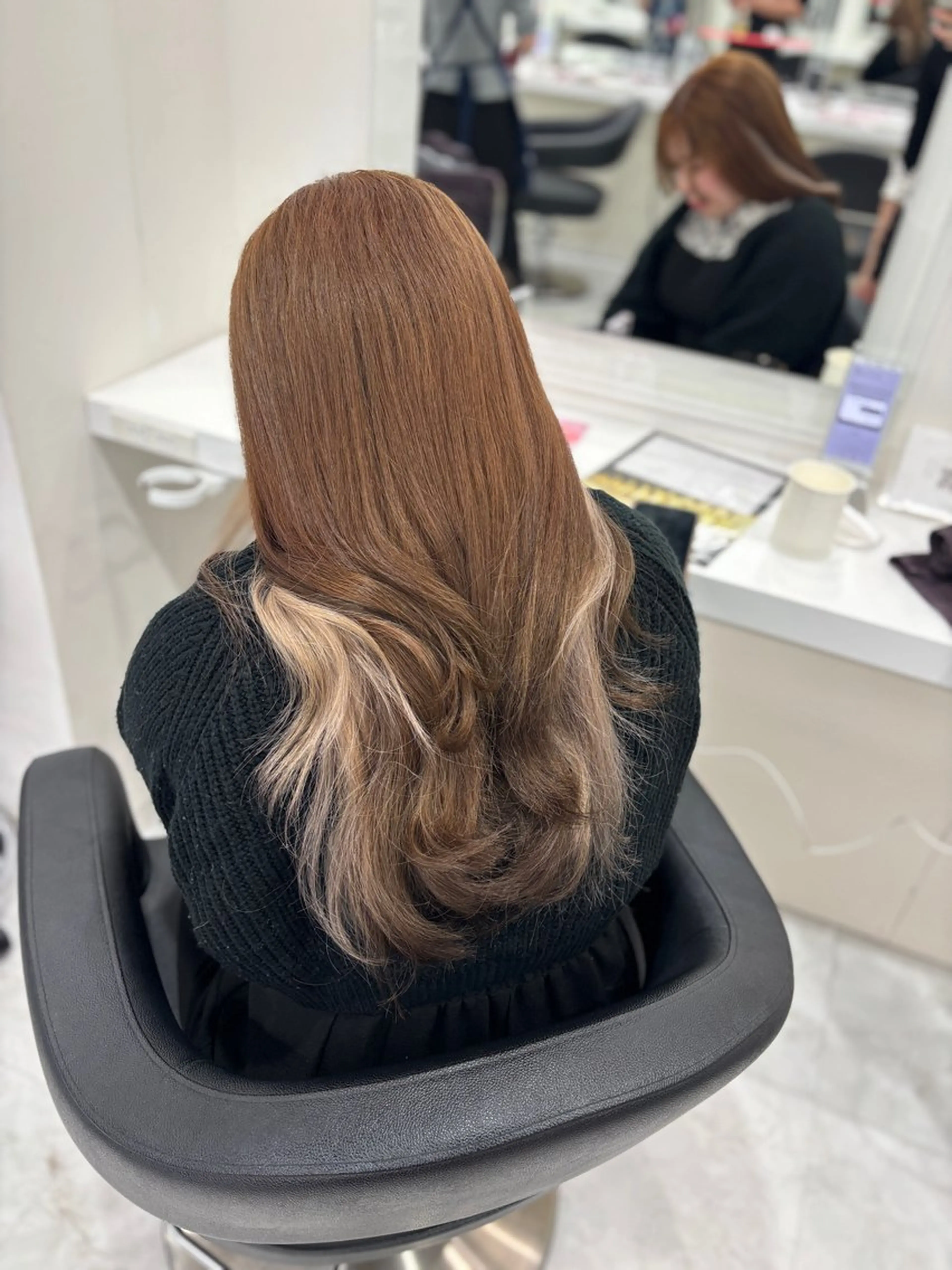 カラー ヘアカラー トリートメント ヘッドスパ ヘアセット 🎀ツヤ髪✖︎ 暖色🎀RYUKAのヘアスタイル