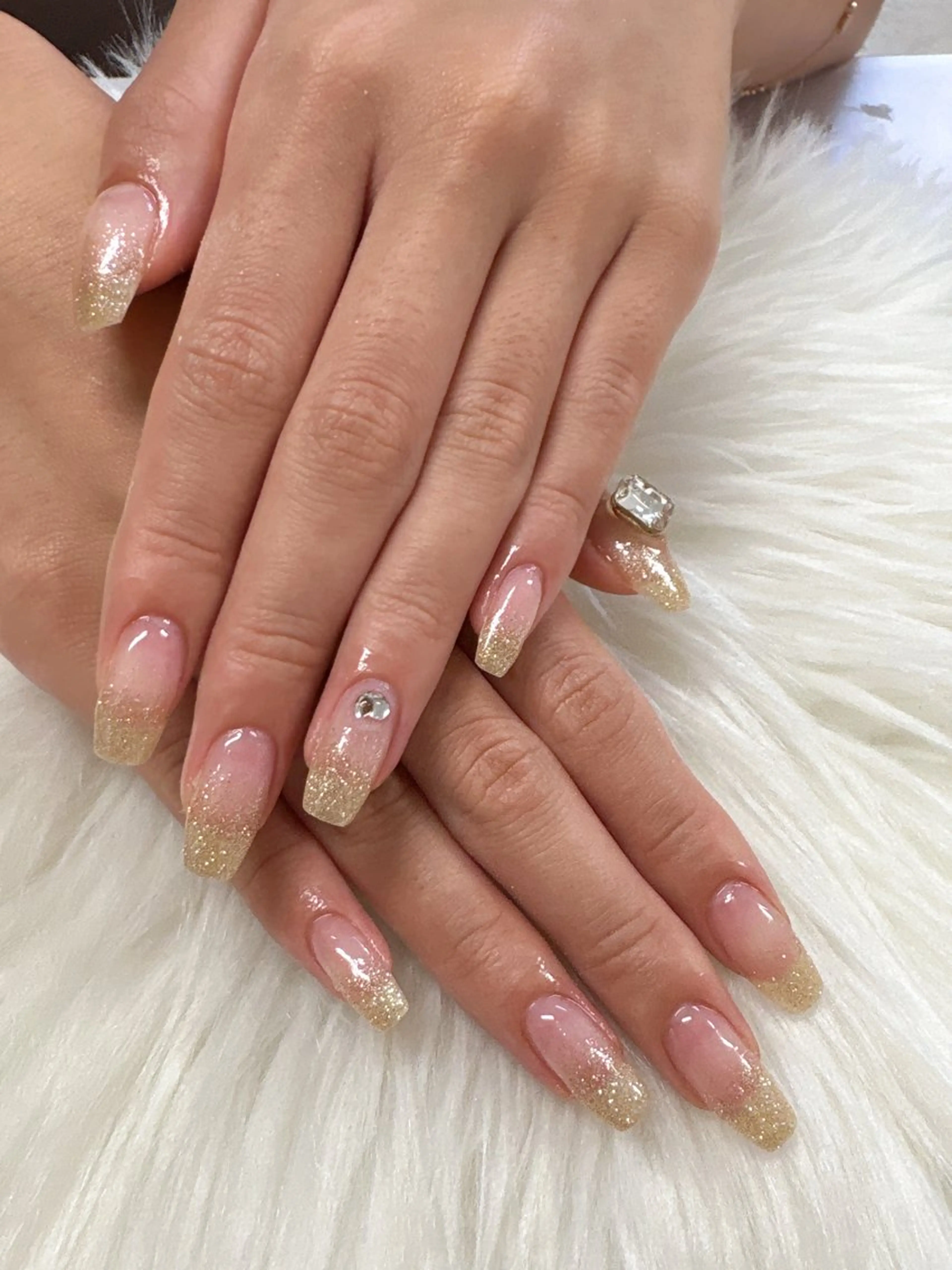 【新規オフ無料】ラメグラデーション￥4000の写真