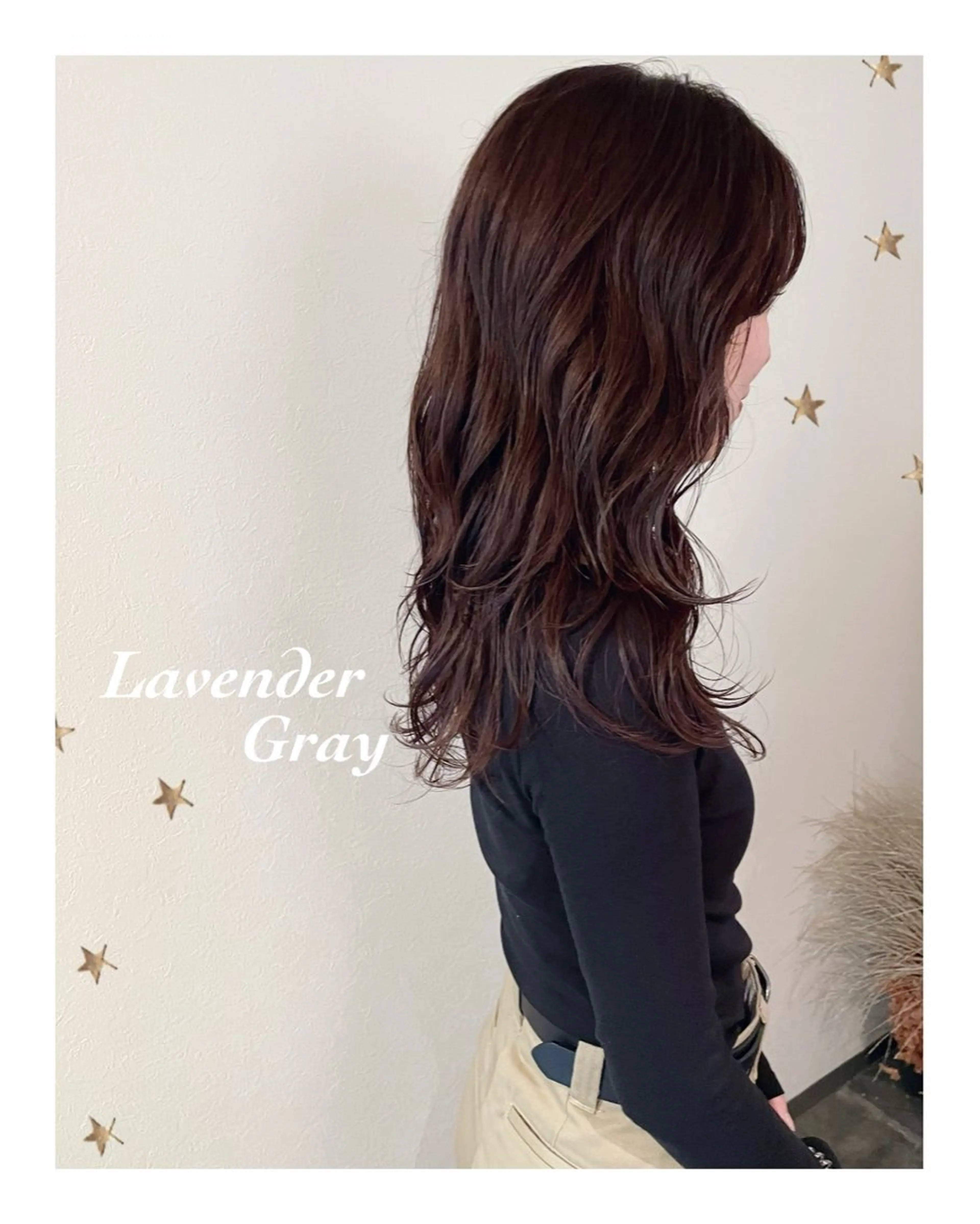ロング カラー カット ヘアカラー 市川 千夏のヘアスタイル