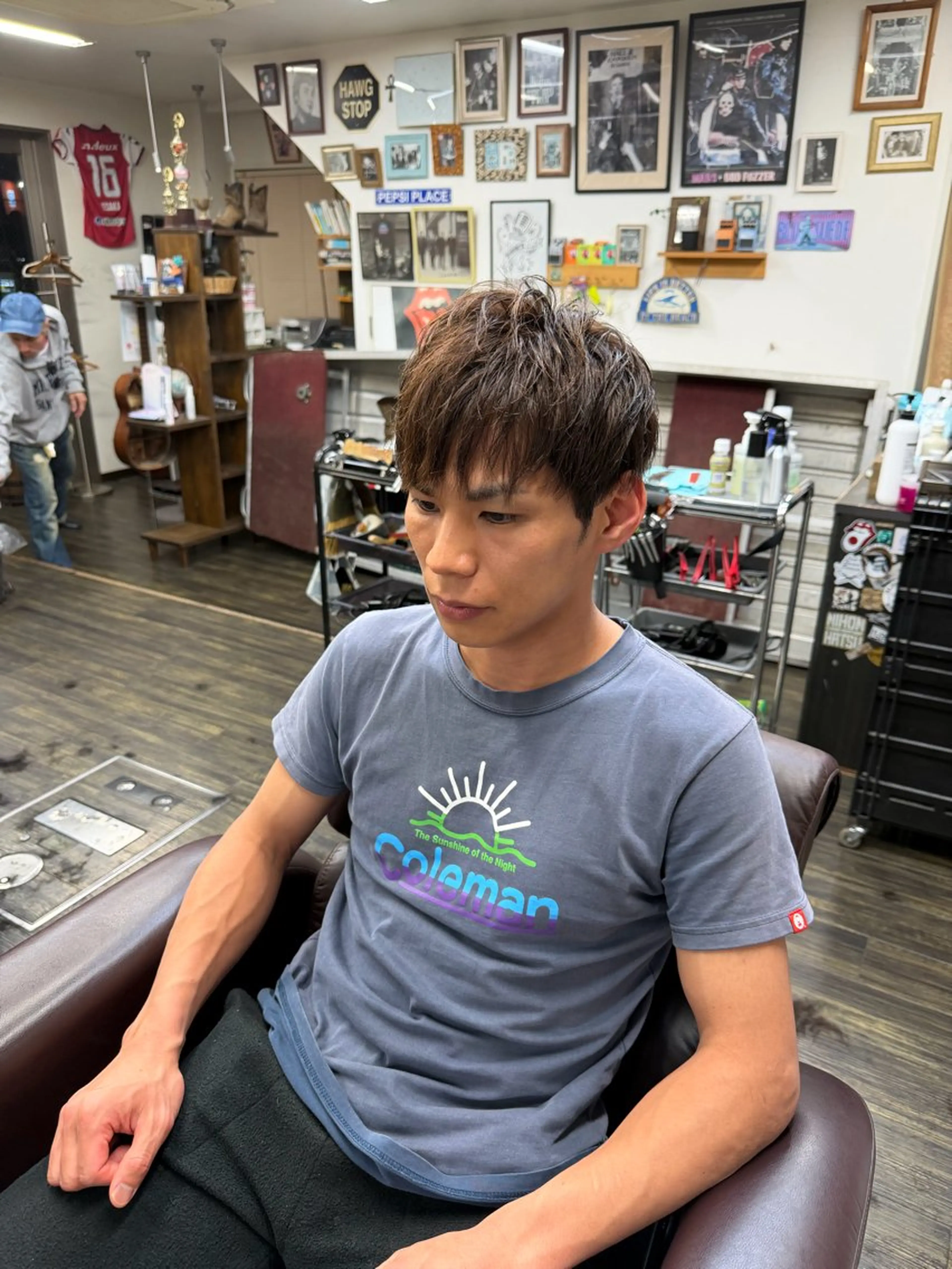 ミディアム メンズ 高東 俊介のヘアスタイル