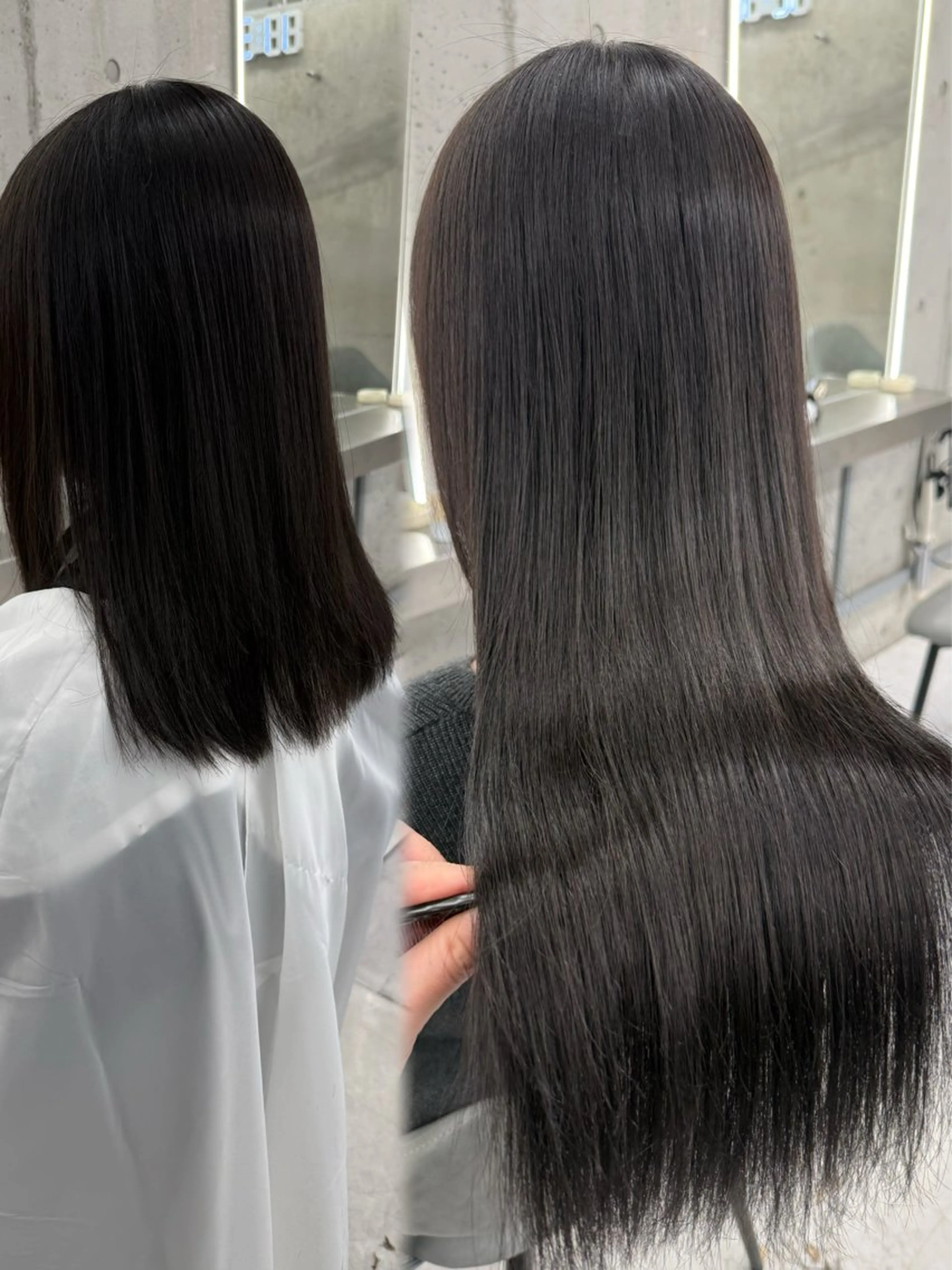 エクステ モリシタ チョウのヘアスタイル