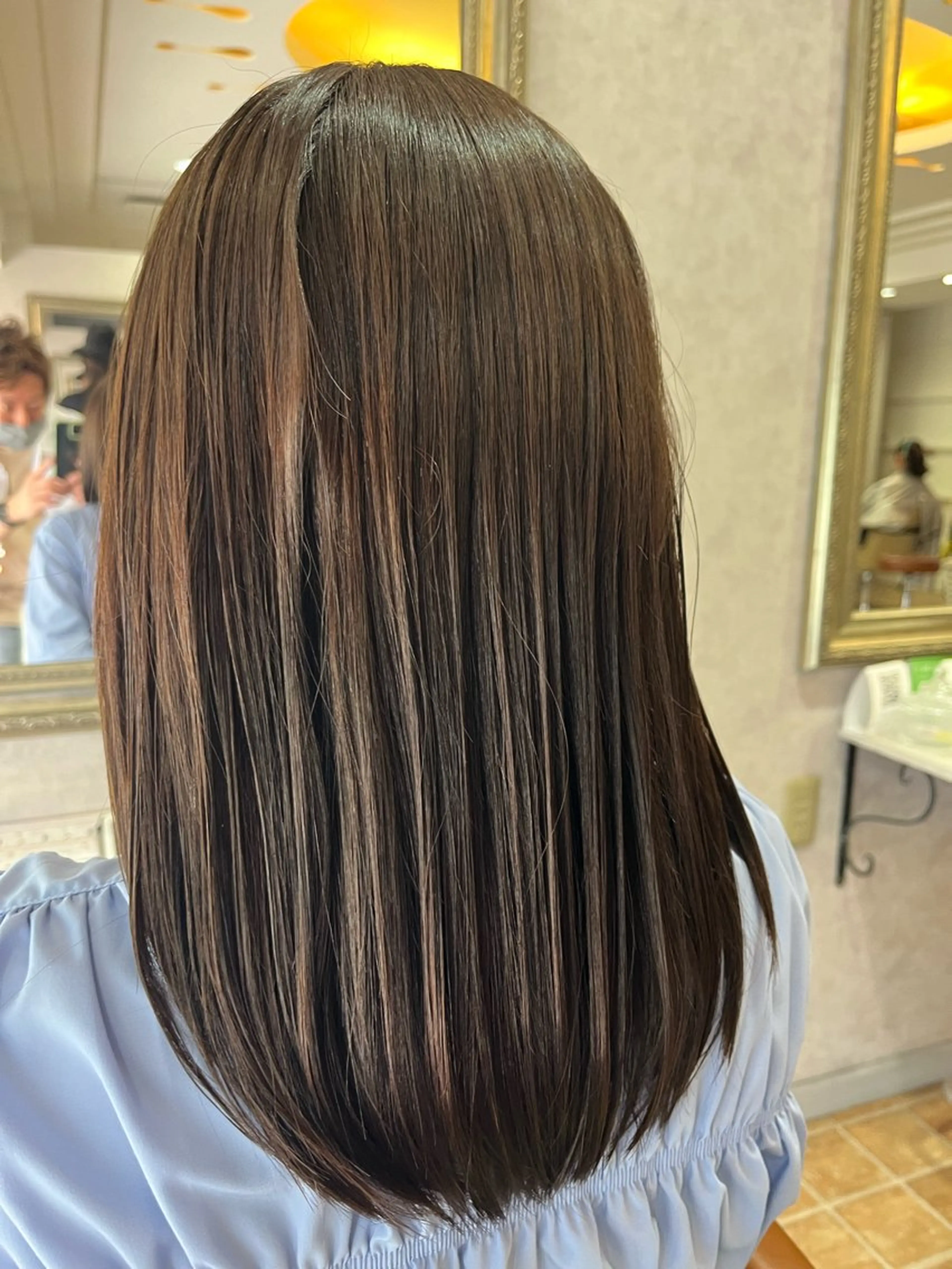 ミディアム カラー ベージュカラー オリーブベージュ 🔷岡村主明🔷 Lafestaのヘアスタイル