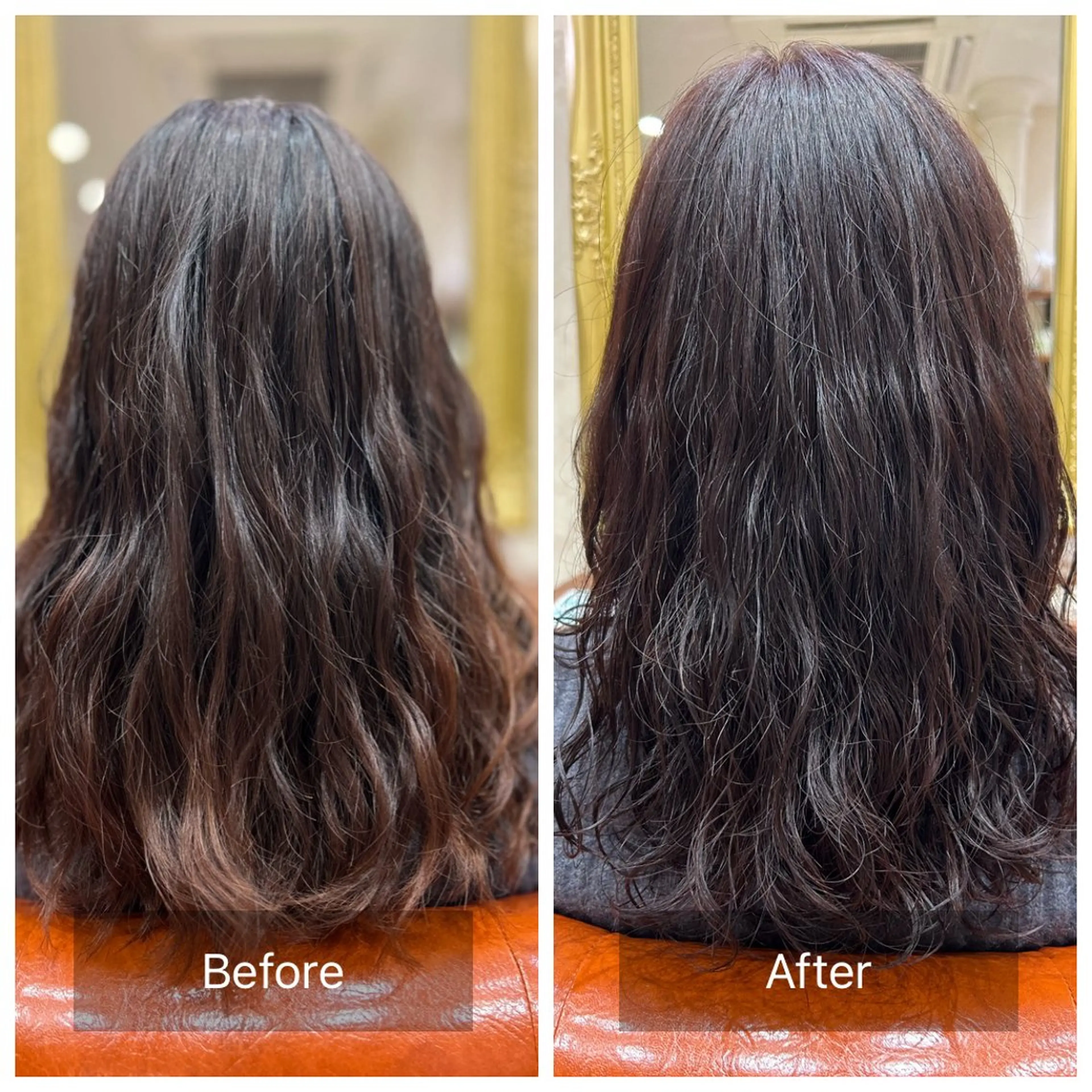 ロング カラー ピンクカラー パープルカラー 白幡 彩香のヘアスタイル