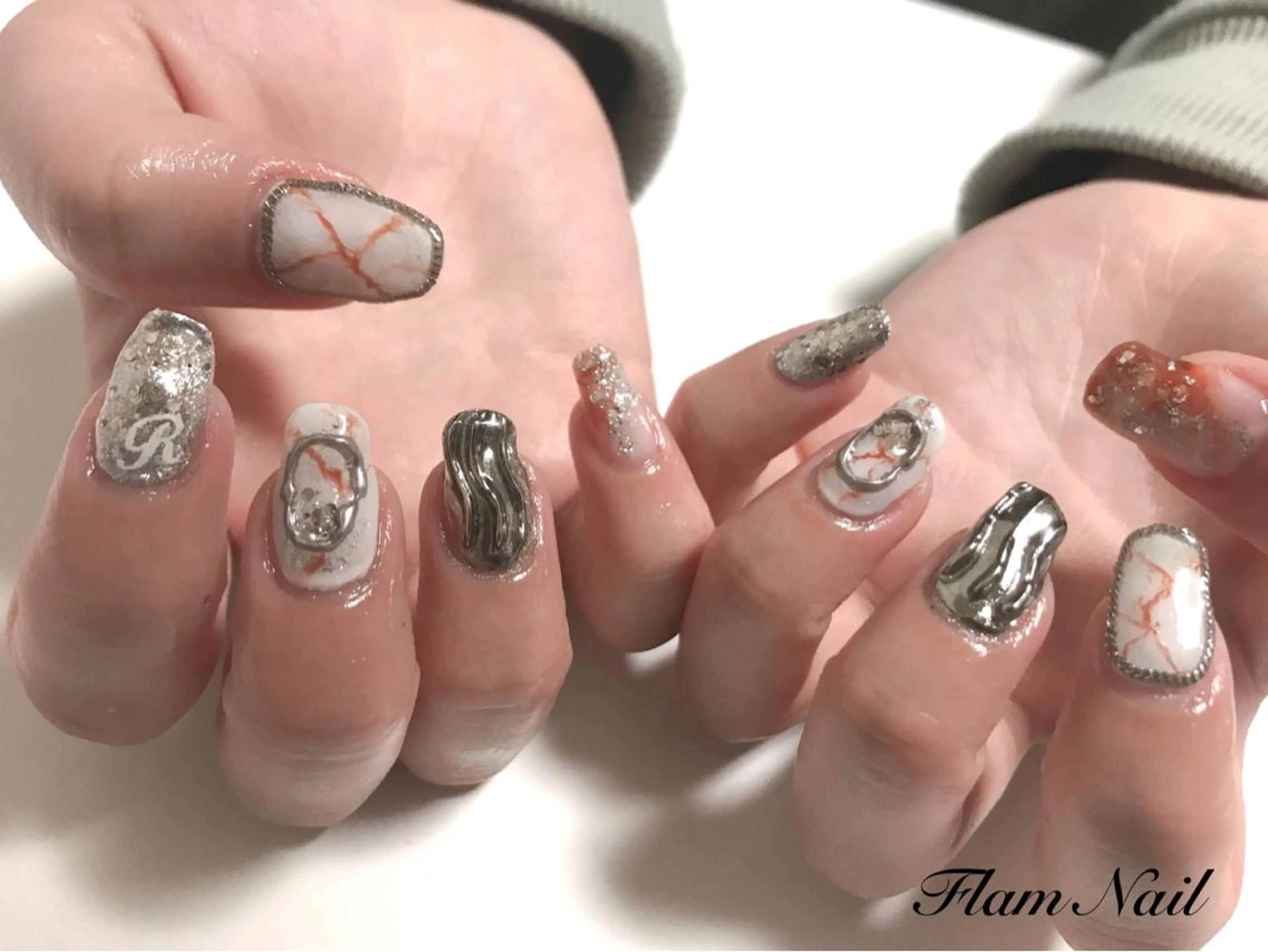 ネイル ニュアンスネイル Flam Nailのネイルデザイン