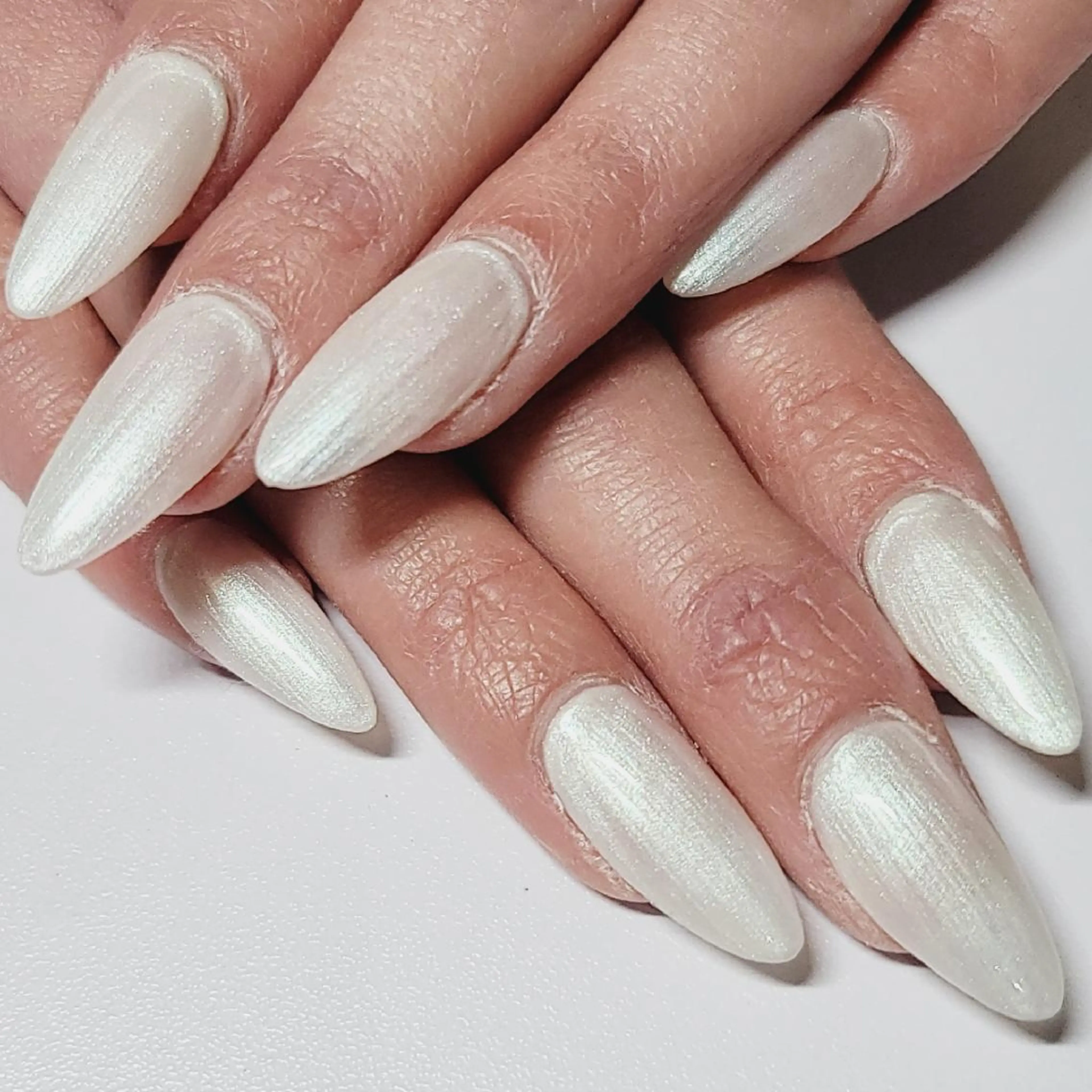 ネイル ワンカラーネイル ホワイト ハンドネイル よしだ ひろきのネイルデザイン