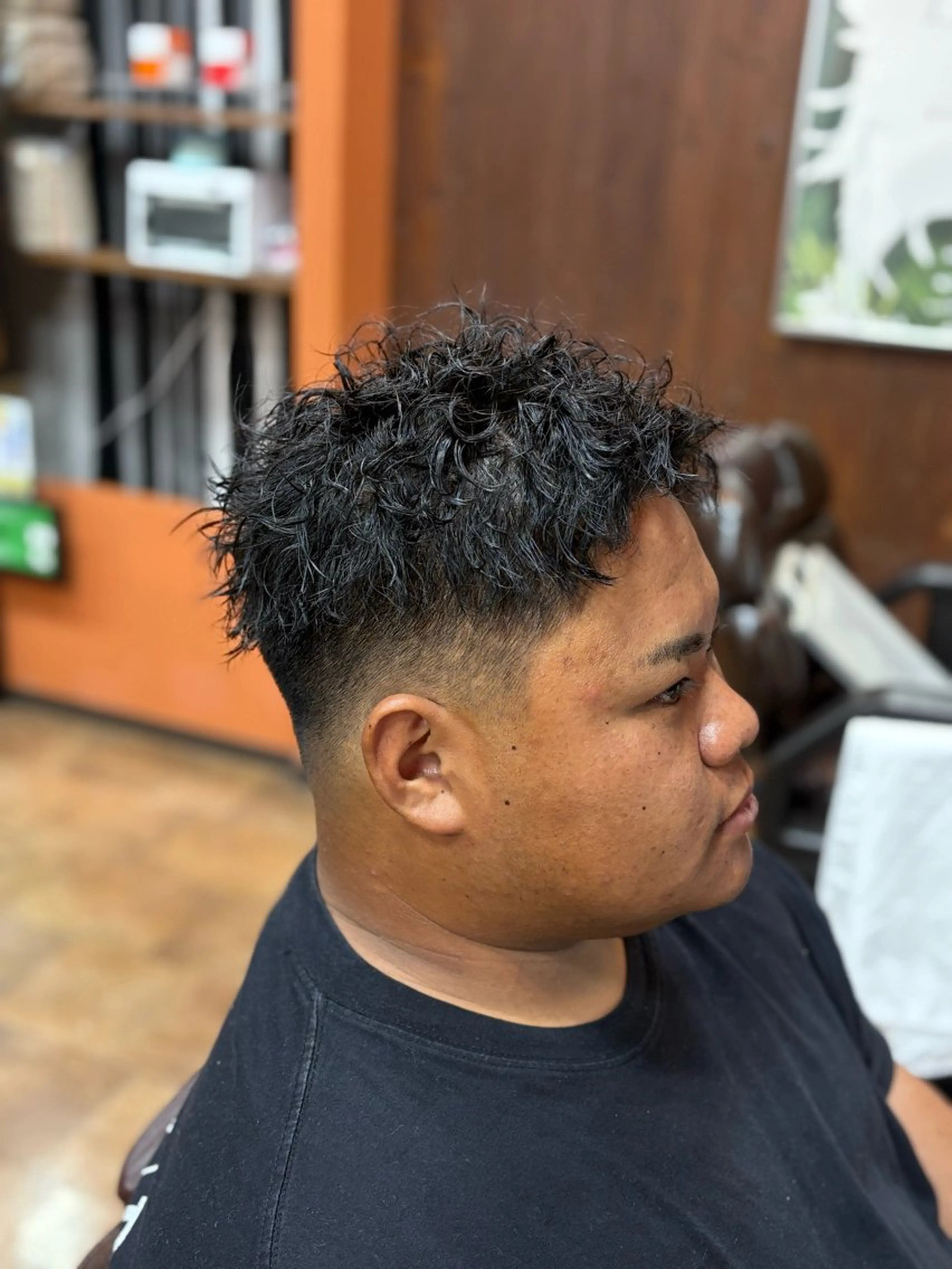 ショート パーマ メンズ La Neige所属・3月空きあります 🙆‍♀️のヘアスタイル