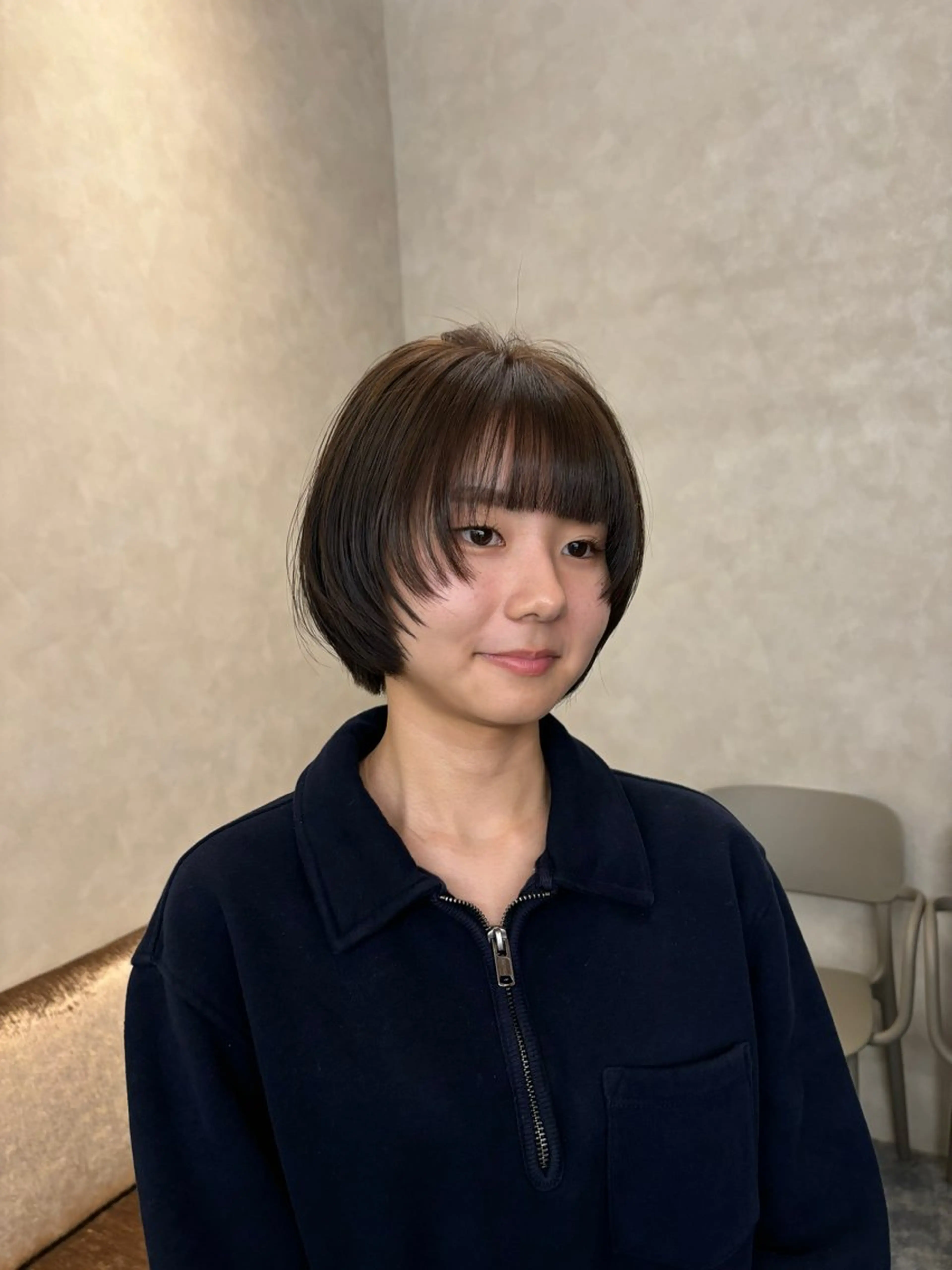 ショート ボブ/レイヤー/暖色 カラー/モモカ🎀のヘアスタイル