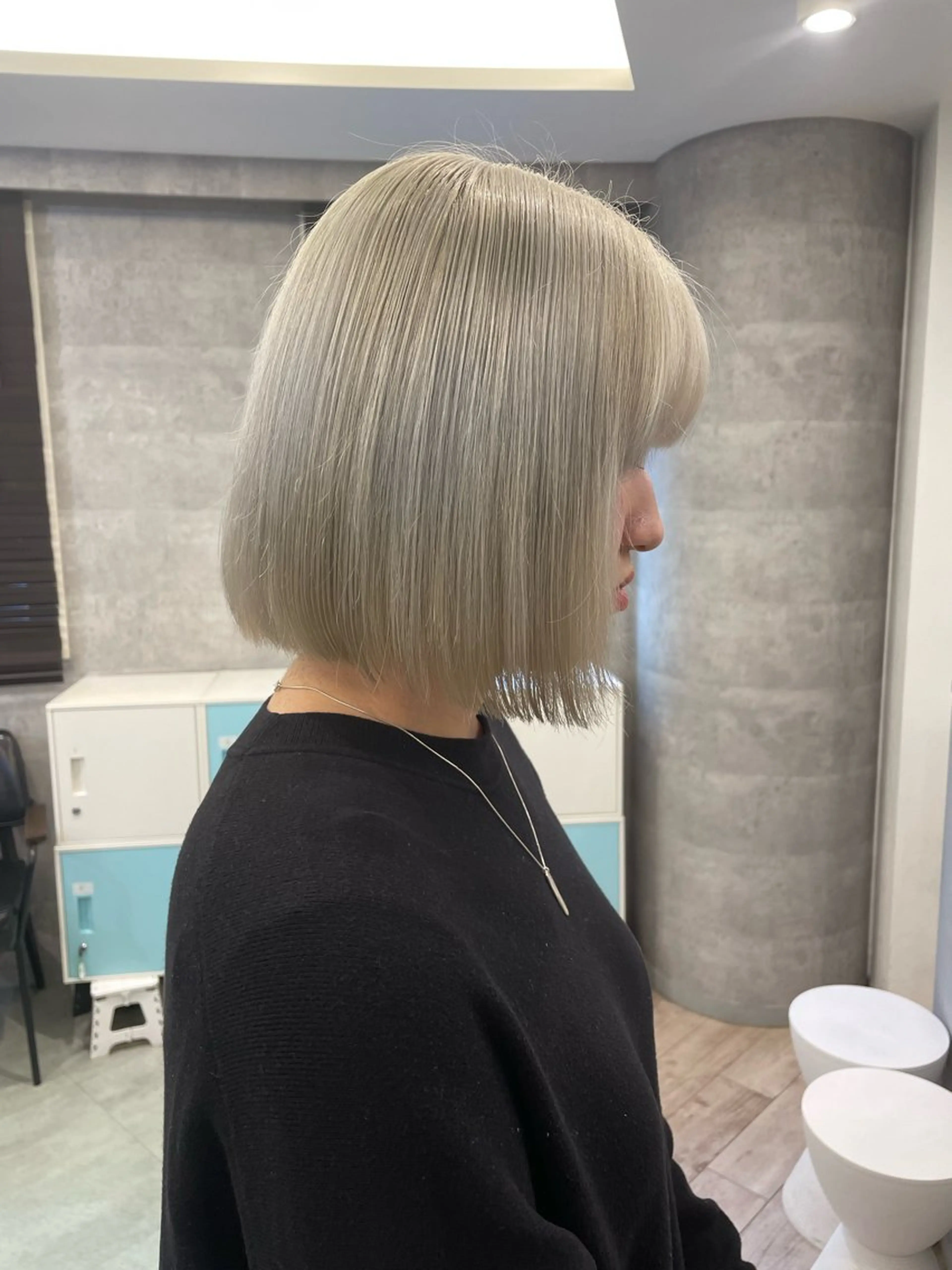 ミディアム ヘアカラー トリートメント ♡似合わせハイトーン ♡maiのヘアスタイル